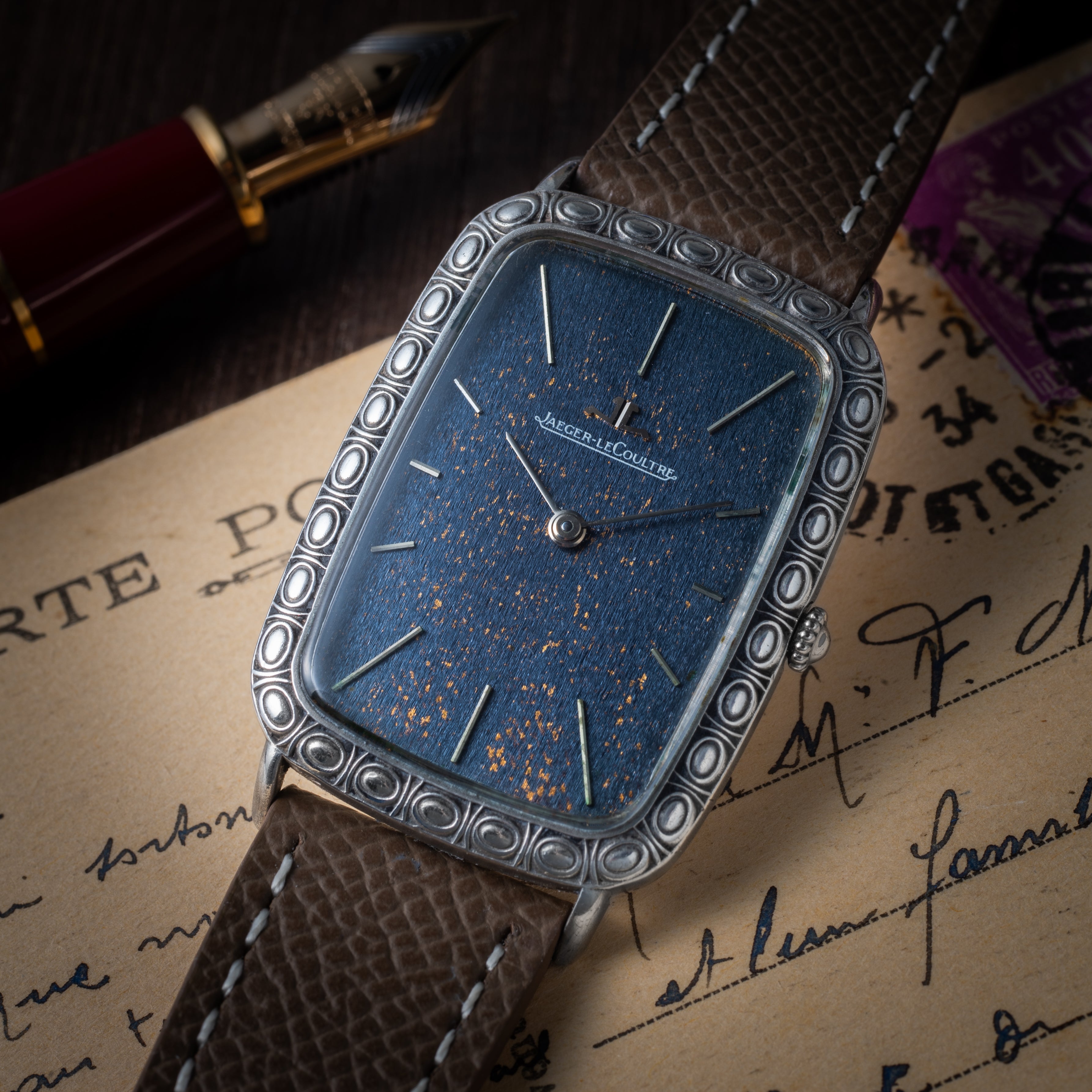 ジャガールクルト レクタンギュラー  銀無垢ケース 手巻き 1970年代製 Ref.9037 Cal.818/2