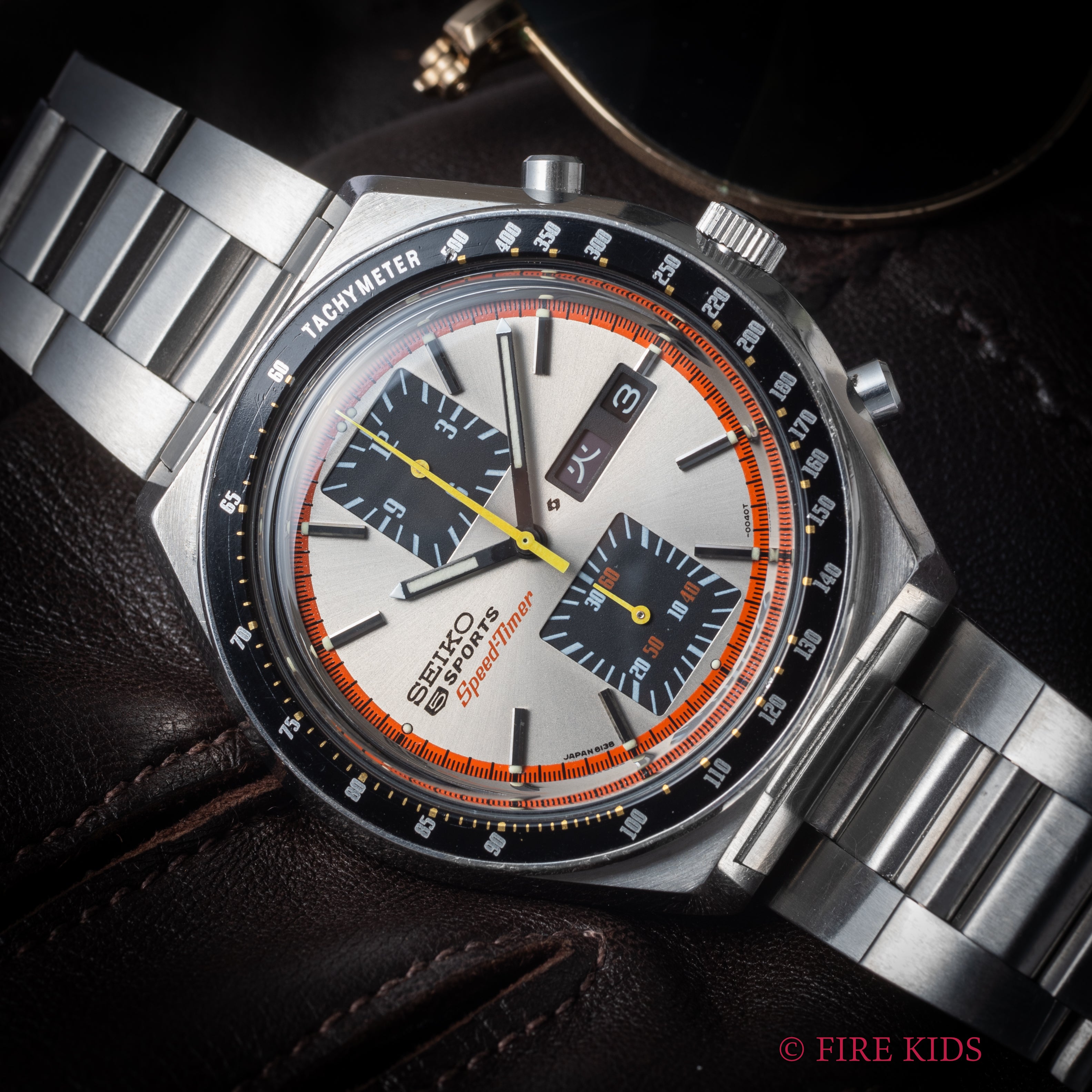 セイコー スピードタイマー 角目 1973年製 クロノグラフ Ref.6138-0030 タグ付き 純正ブレス