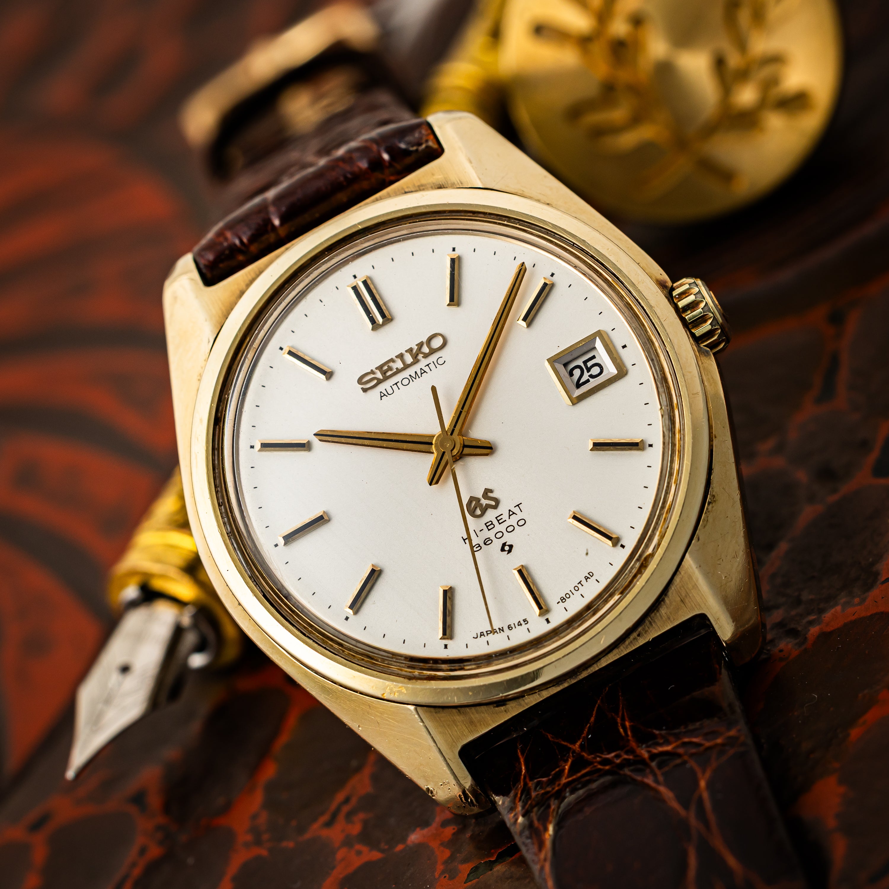 グランドセイコー 1969年製 Ref.6145-8000 CAPゴールドケース 10振動自動巻き 36000 61GS