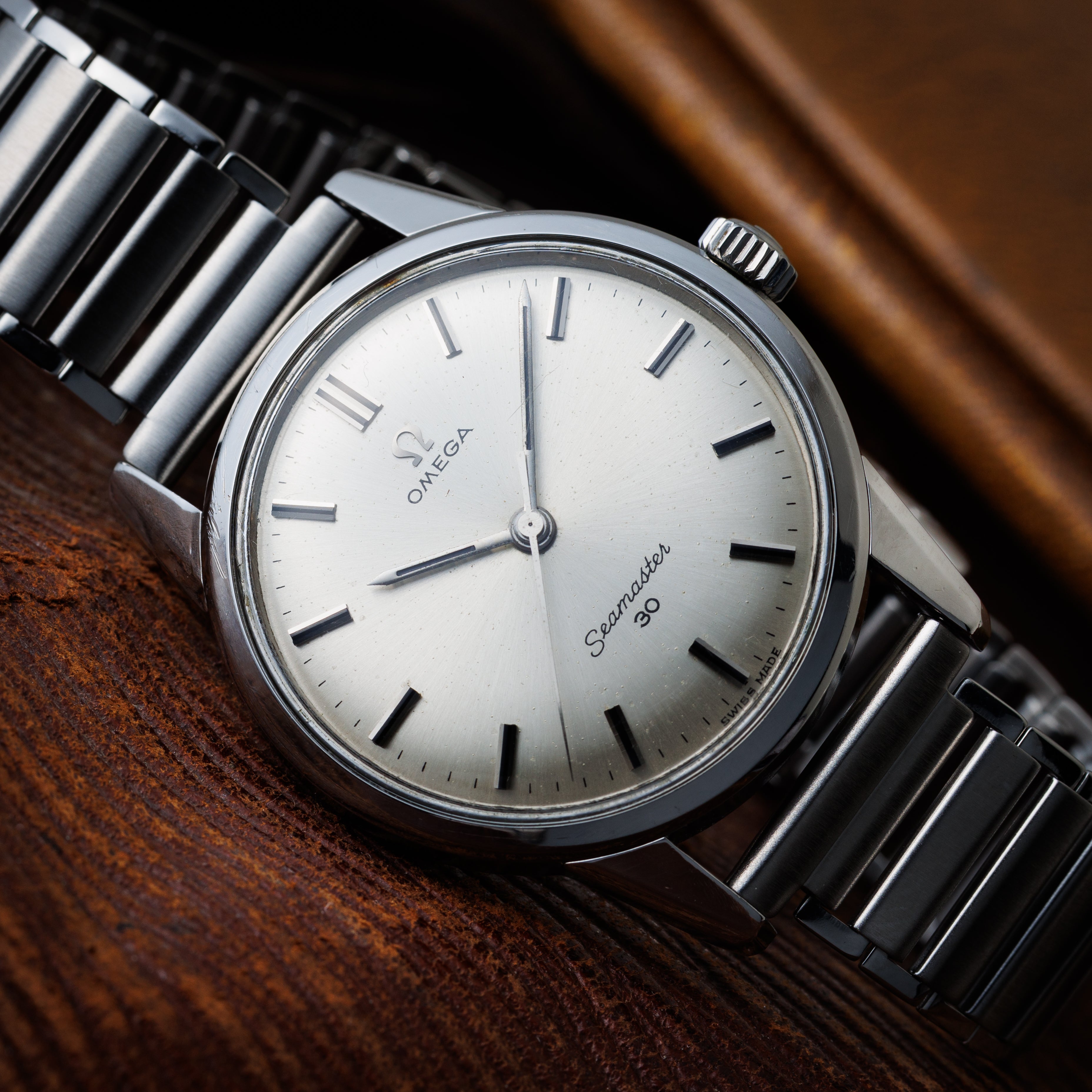 オメガ シーマスター30 手巻き 1963年製 30mmキャリバー Cal.286 社外バンブーブレス