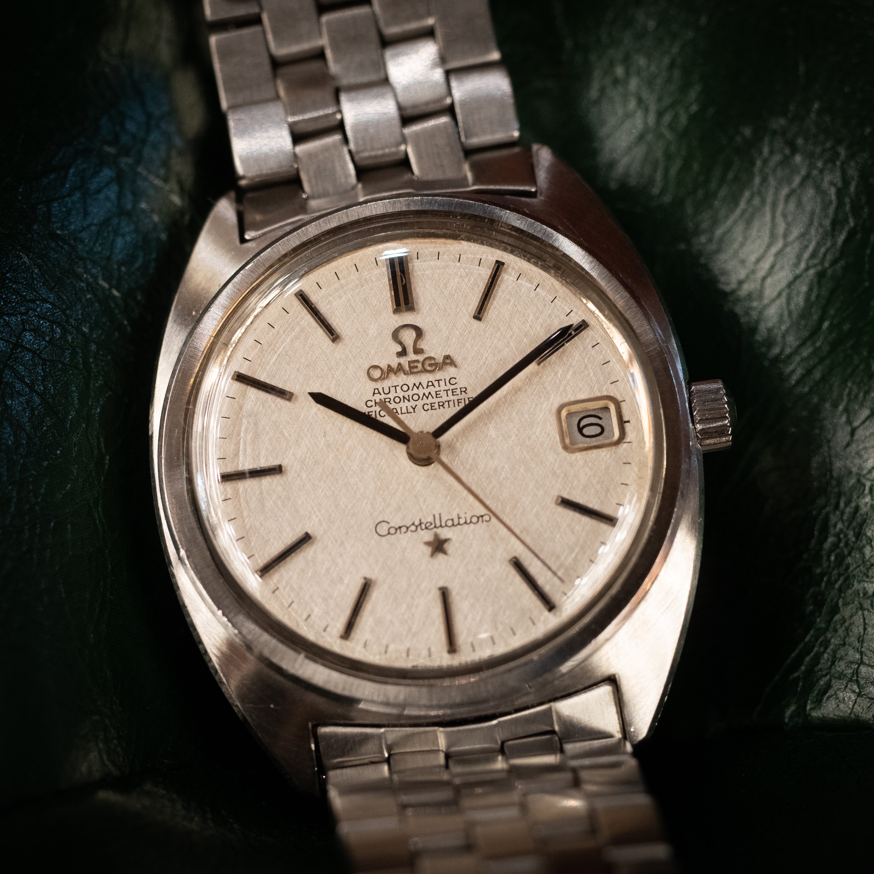 オメガ コンステレーション 1968年製 ジェンタ リネンダイヤル ブレス付き