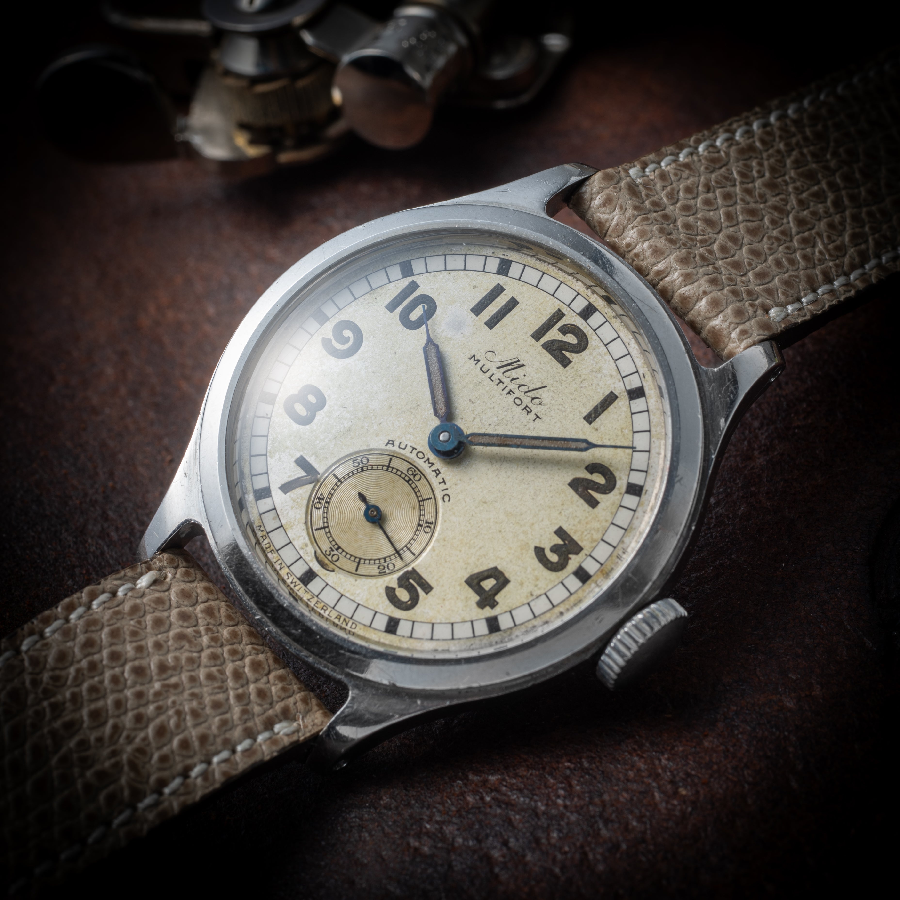 ミドー マルチフォート バンパーオートマチック 1940年代製 スモセコ 手巻き無し