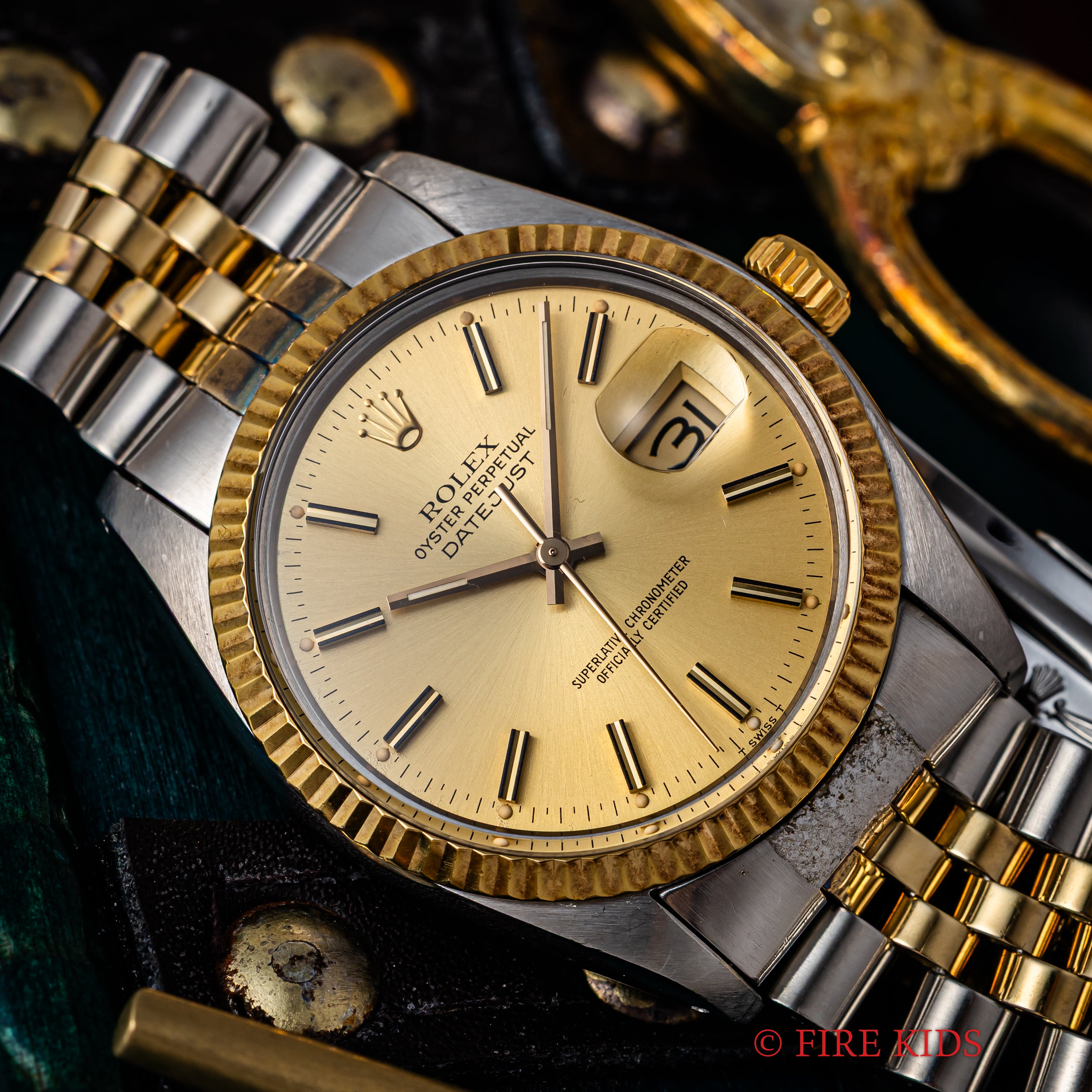 ロレックス 1979年製 デイトジャスト36 コンビ Ref.16013 自動巻 トリチウム夜光 純正コンビブレス