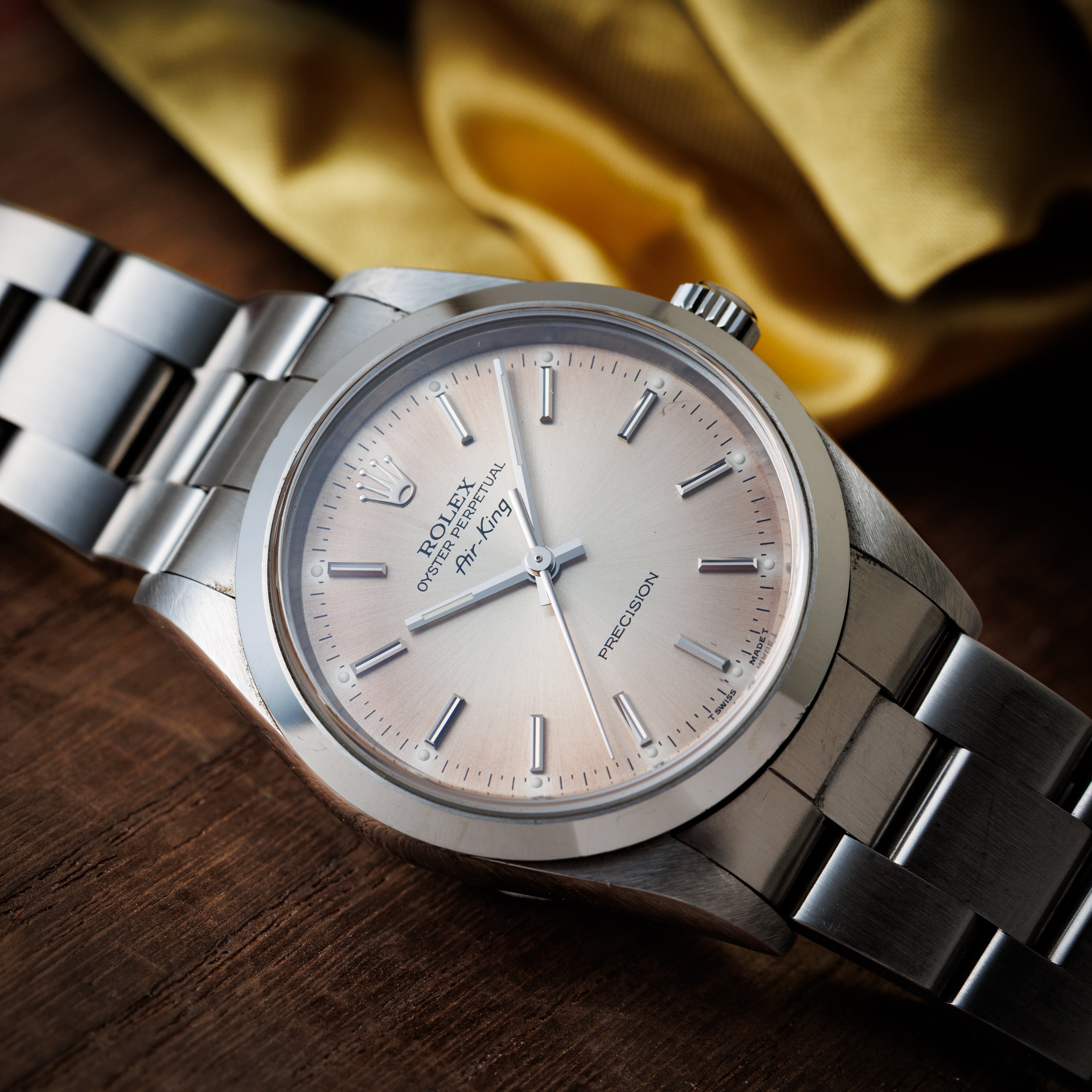 ロレックス エアキング パティーナダイアル 自動巻き 1997年製 Ref.14000 Cal.3000 箱、冊子付き