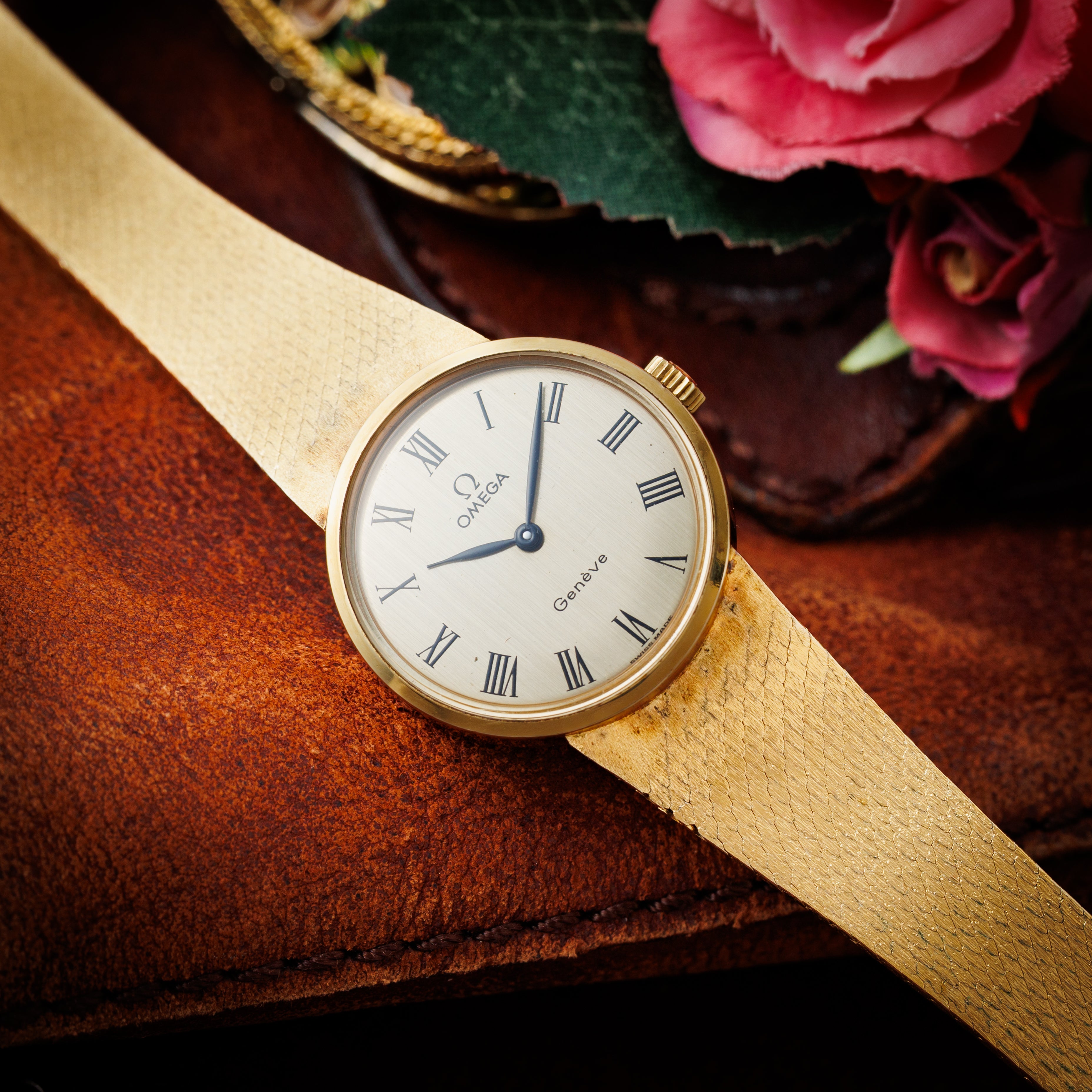 オメガ ジュネーブ 手巻き レディース 1974年製 金張り Ref.711.2022 Cal.625