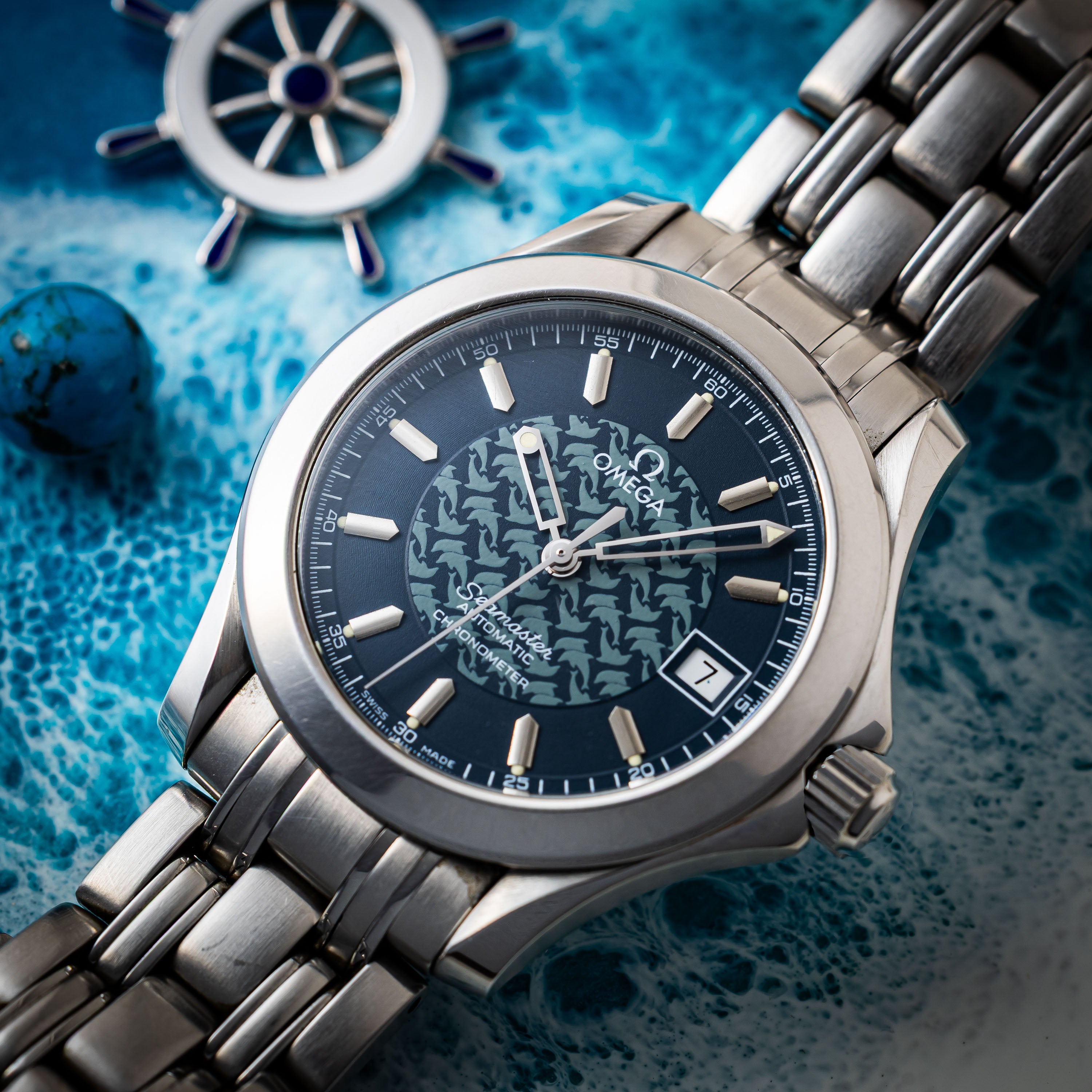 オメガ シーマスター120 ジャック・マイヨール 1997年製 限定モデル 自動巻き Ref.168.1611 Cal.1109