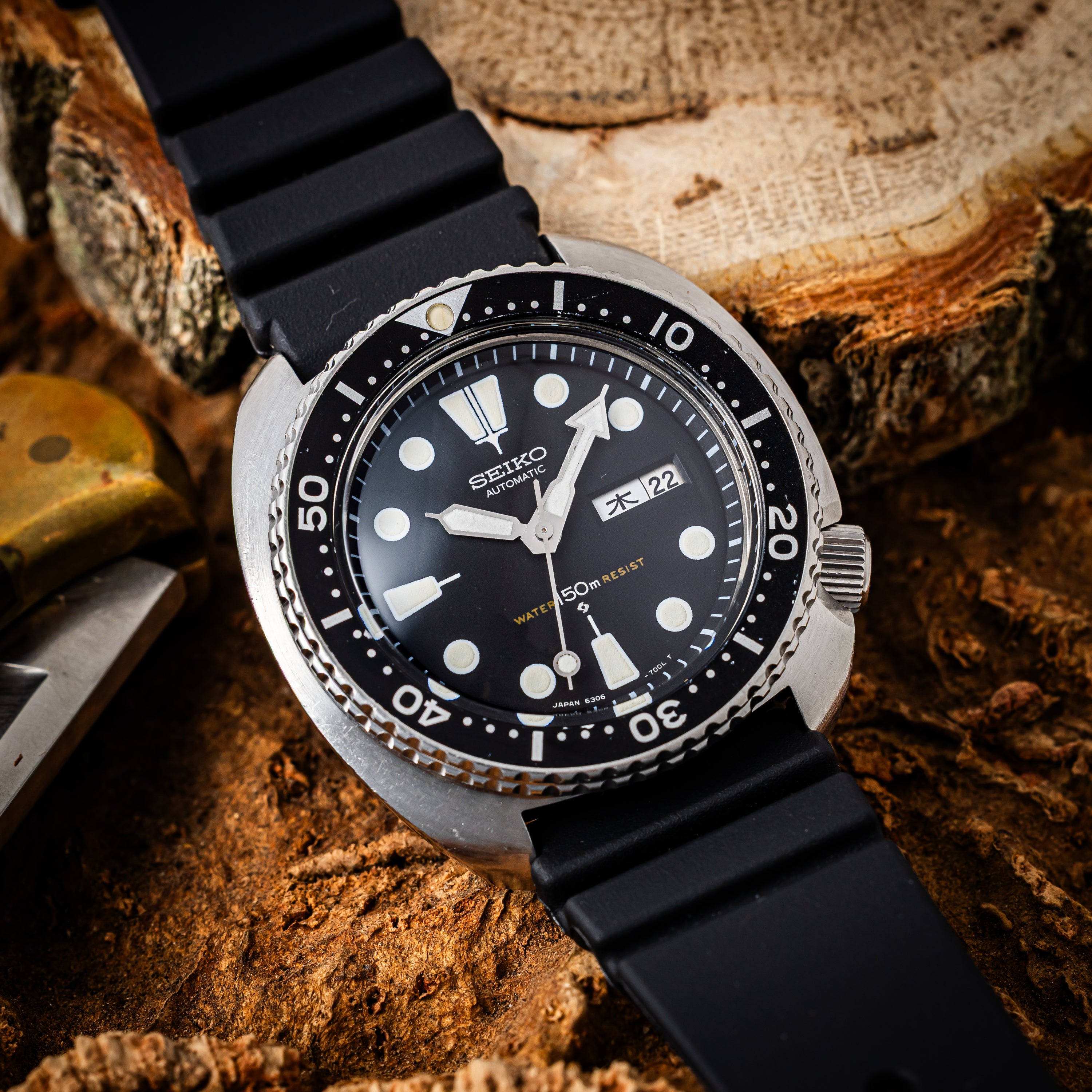 セイコー 150m 3rdダイバー 1979年製 Ref.6306-7001 国内仕様 タートル 自動巻