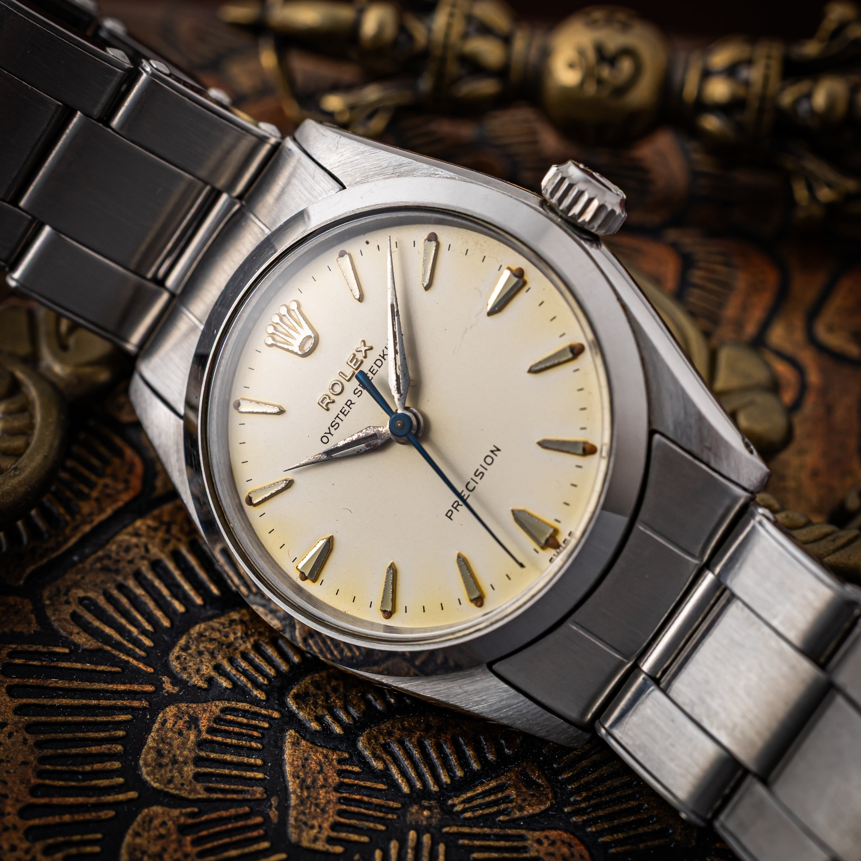 ロレックス スピードキング  1960年製 手巻き Ref.6240 Cal.1210 純正リベットブレス