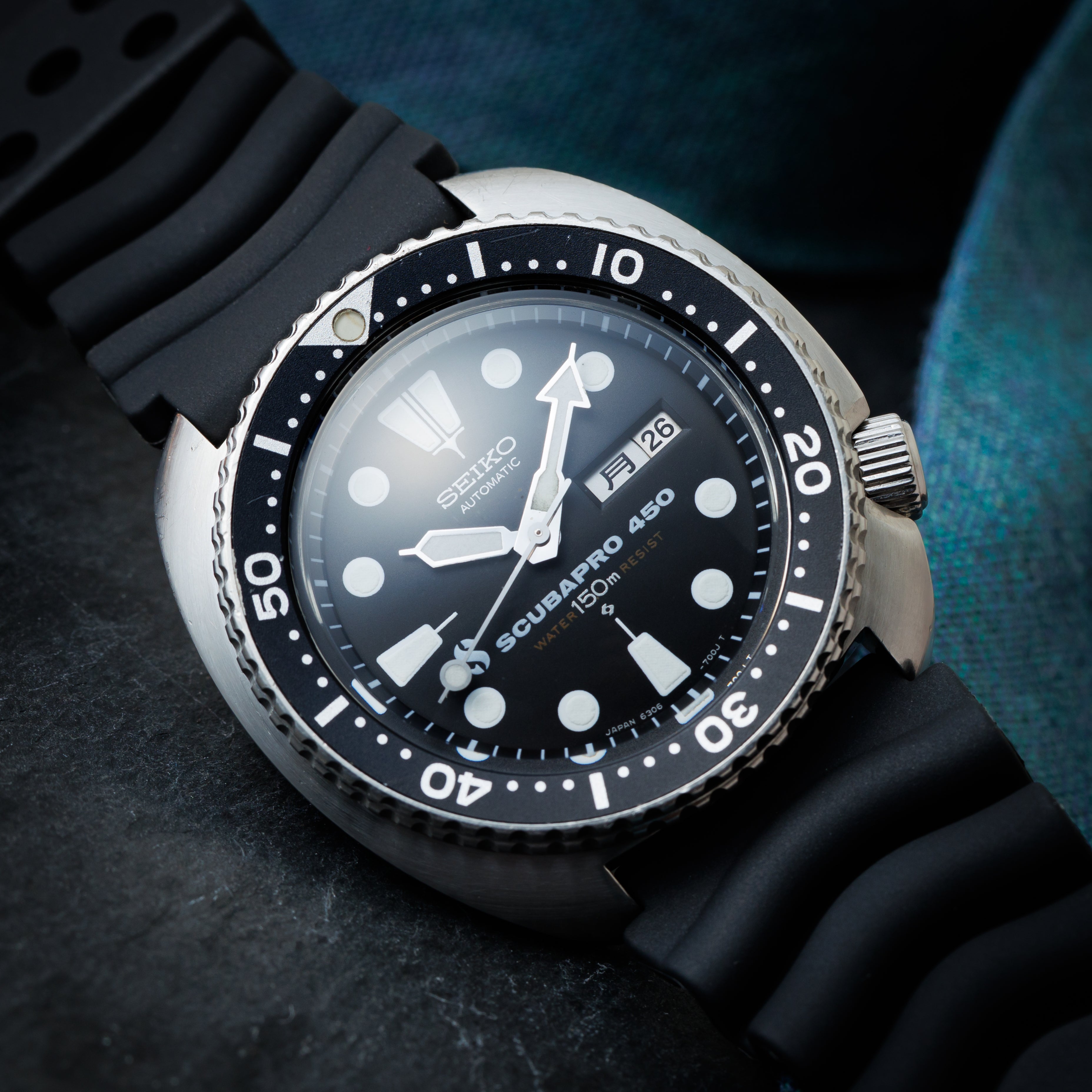 セイコー サードダイバー 1979年製 150mダイバー 3rdモデル スキューバプロWネーム Ref.6306-7001 国内仕様