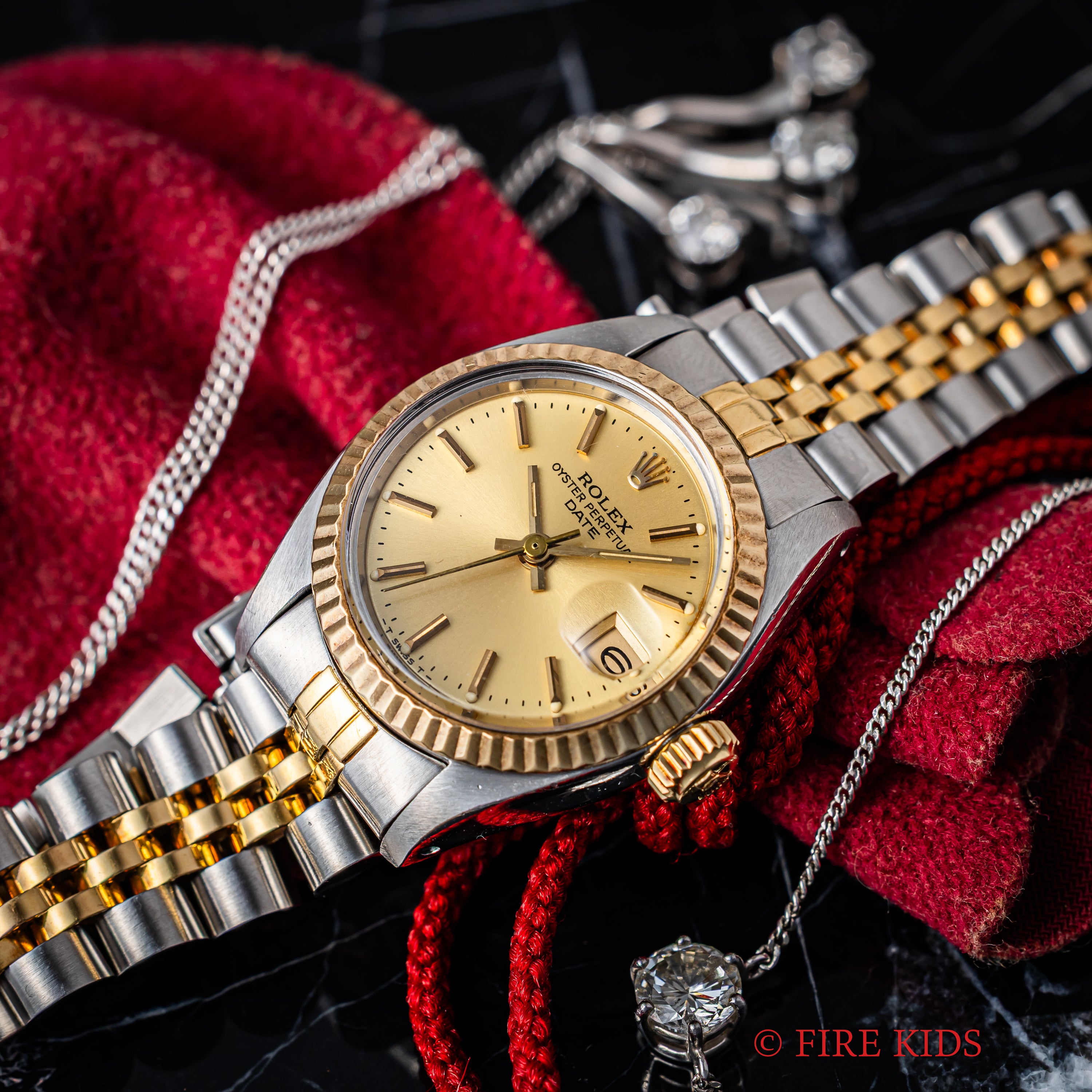 ロレックス オイスターパーペチュアルデイト 自動巻き 1981年製 レディース Ref.6917