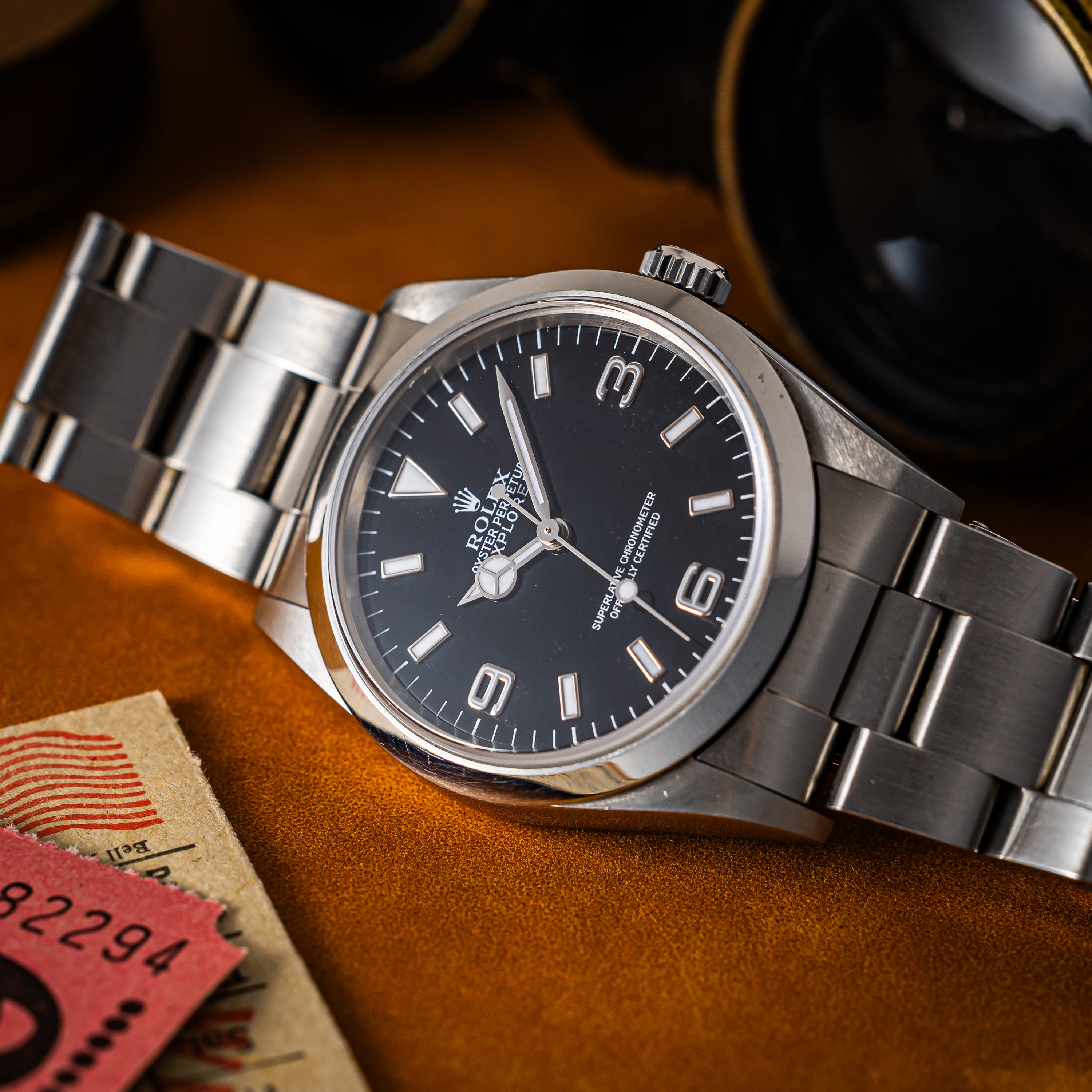 ロレックス エクスプローラーⅠ オンリースイス 1998~1999年製 自動巻き Ref.14270 Cal.3000 箱、ギャラ、冊子付