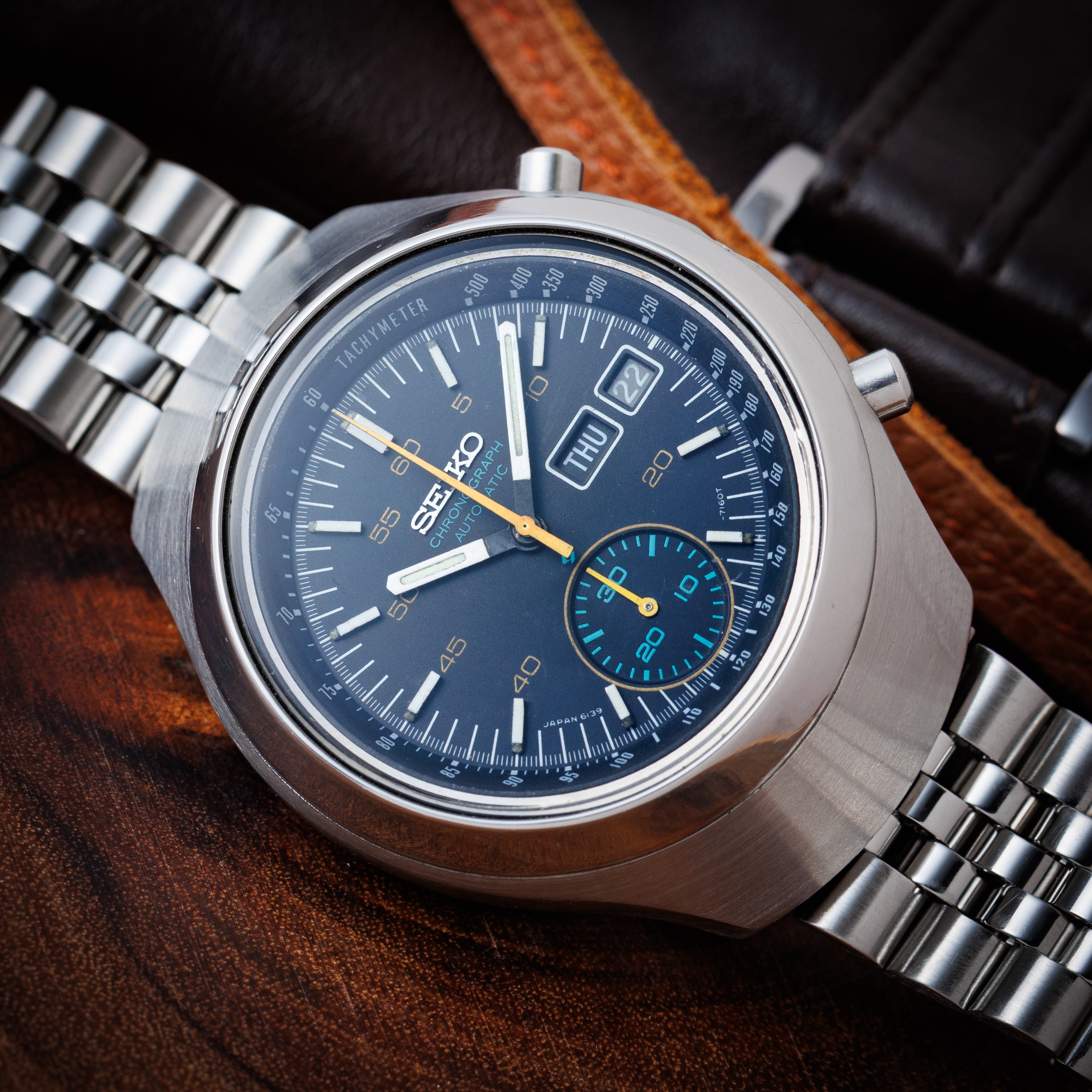 セイコー クロノグラフ 1969年製 フジツボ Ref.6139-7060 社外ブレス