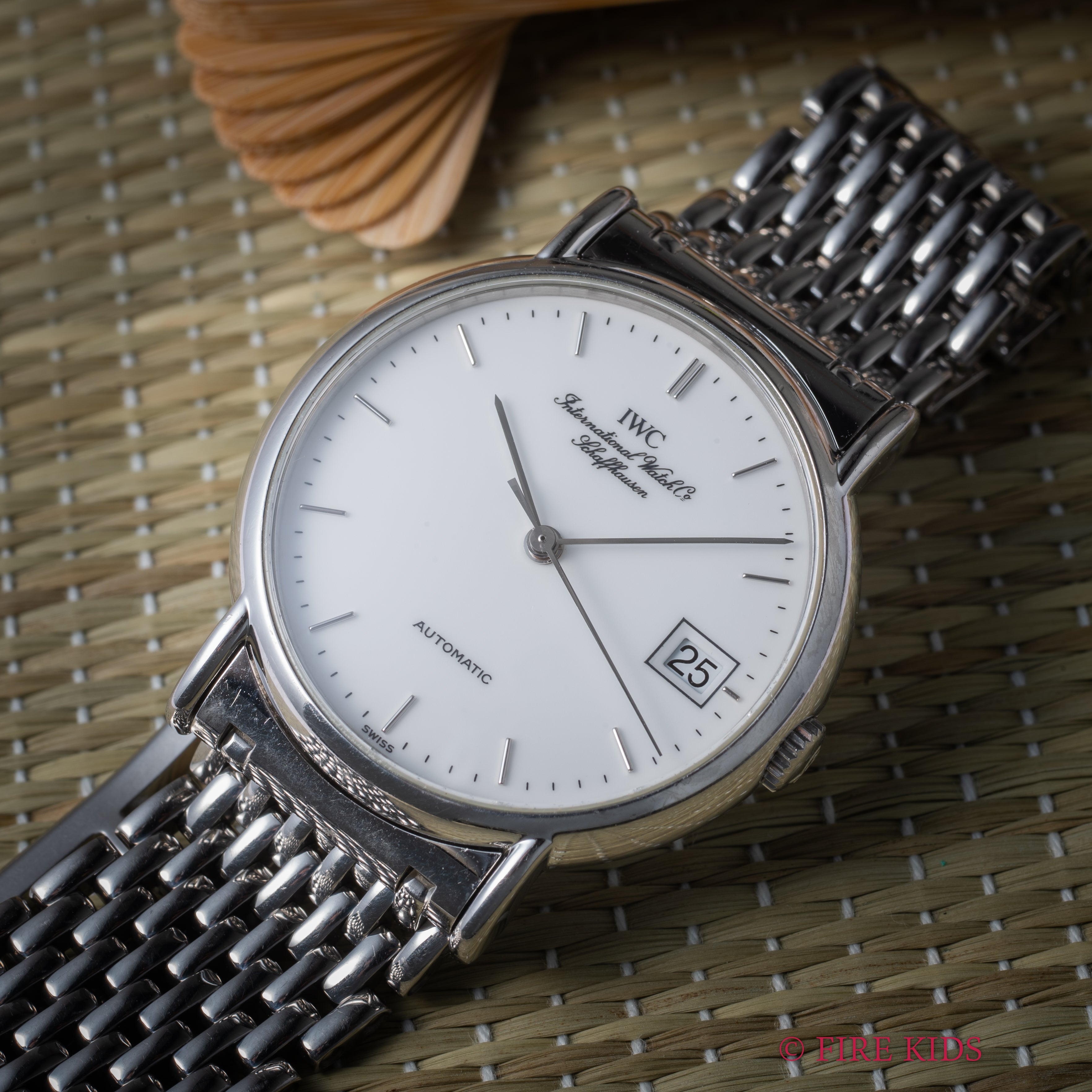 IWC ポートフィノ 2000年製（平成12年製）自動巻 ホワイトエナメルダイヤル 純正ブレス付き