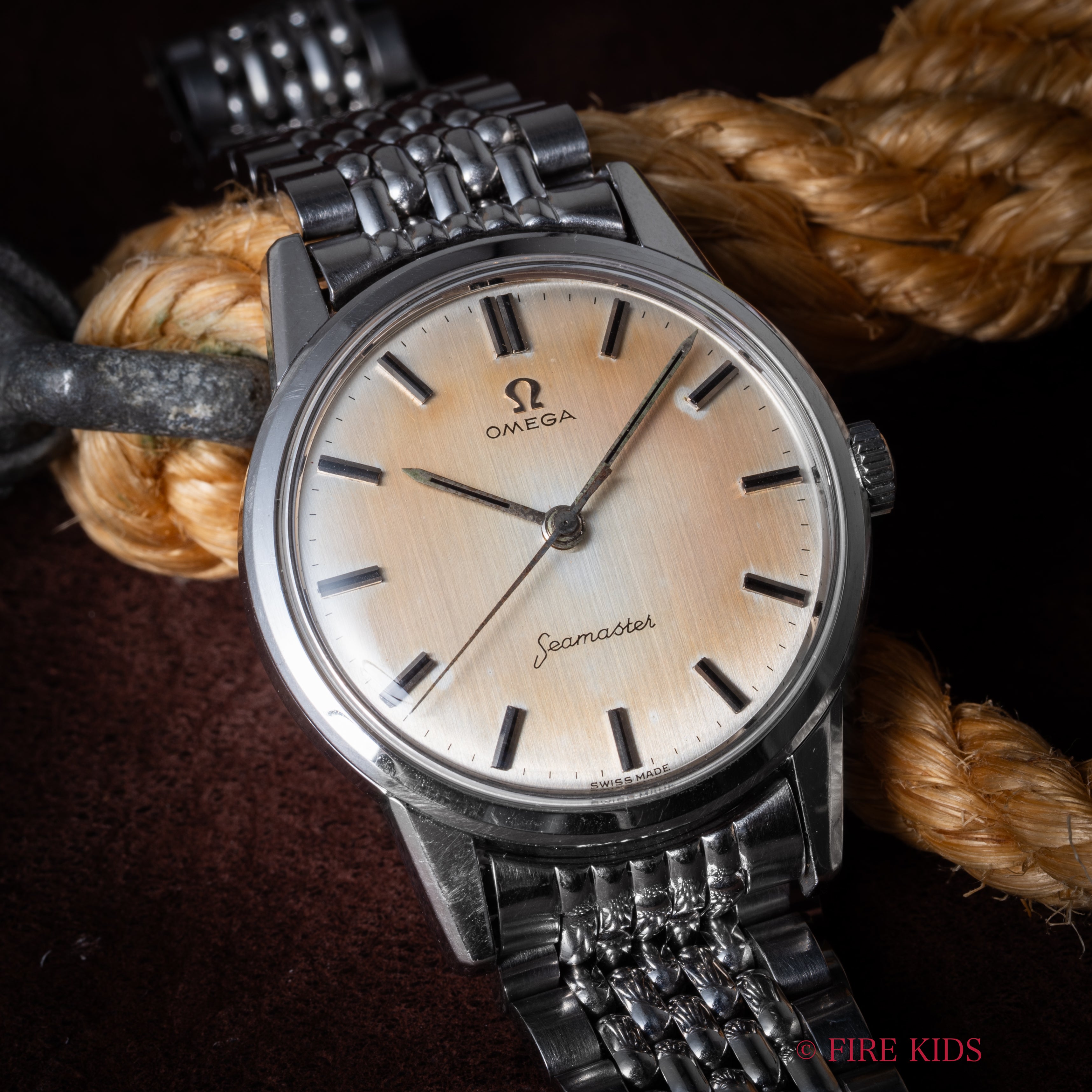 オメガ シーマスター 30mmキャリバー 手巻 Cal.285 1961年製 純正ライスブレス