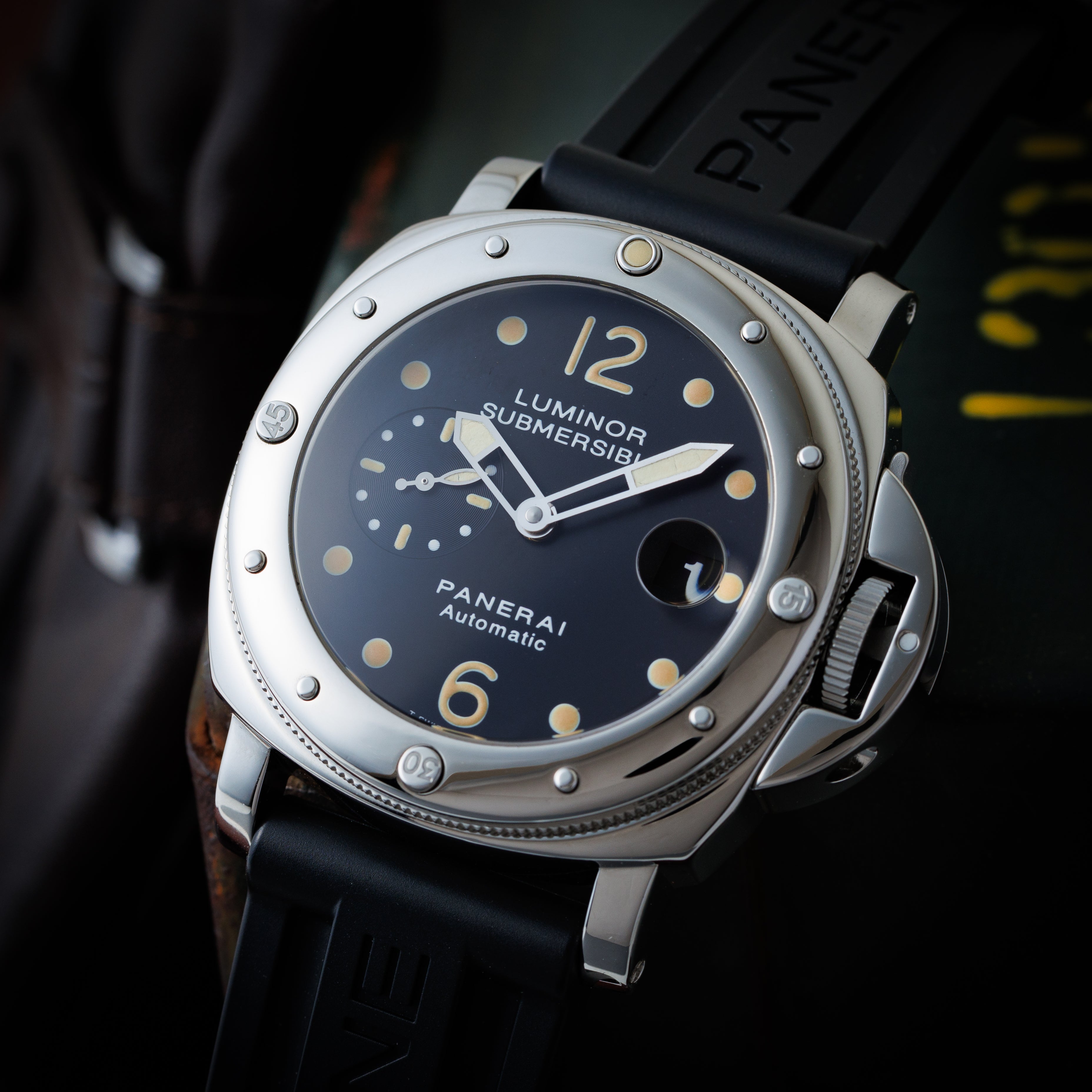 パネライ ルミノール サブマーシブル ピカサブ 2000年製 Ref.PAM00024/OP6527 箱、ギャラ、工具付き