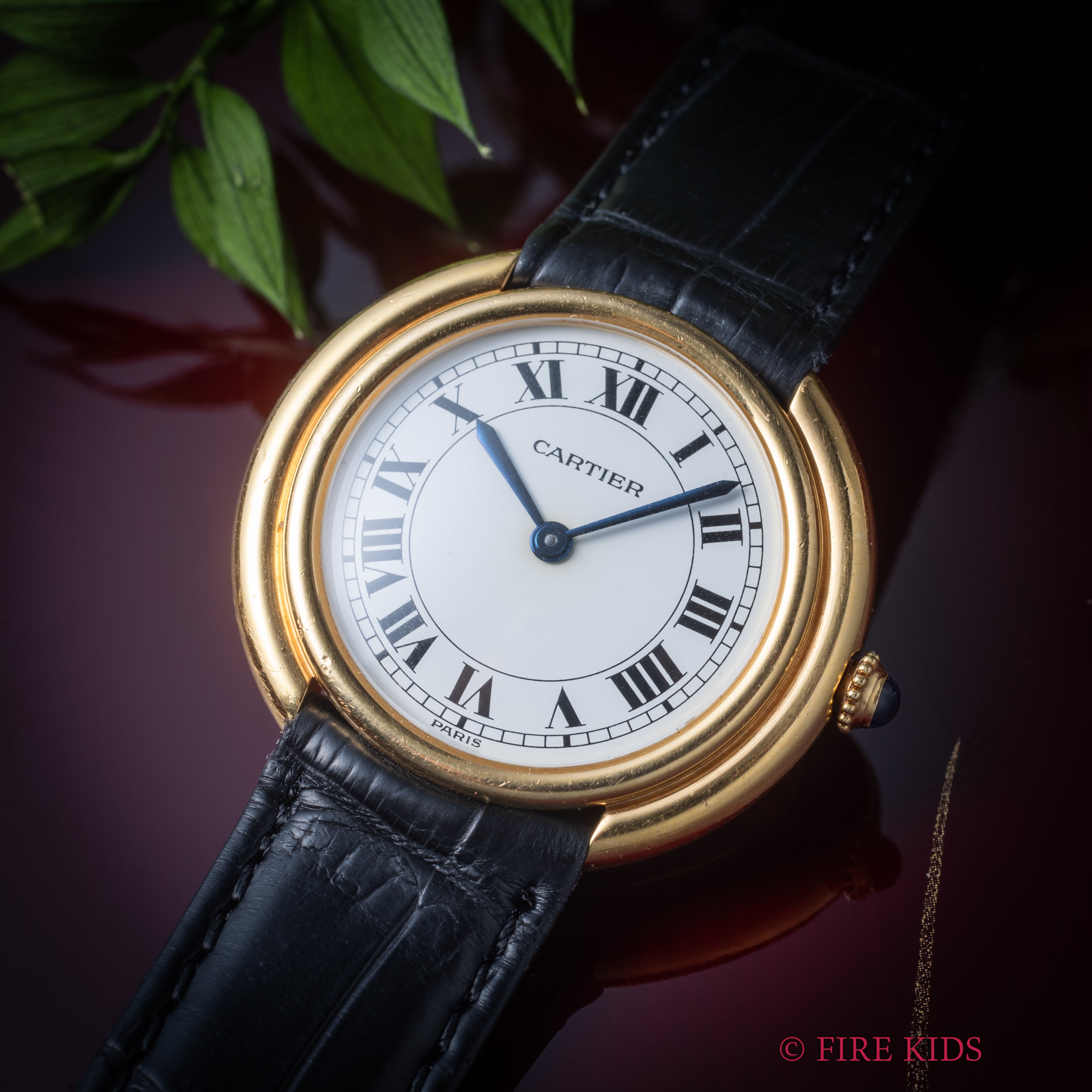 カルティエ ヴァンドーム LM 18金無垢 自動巻 Ref.17003 PARISダイヤル