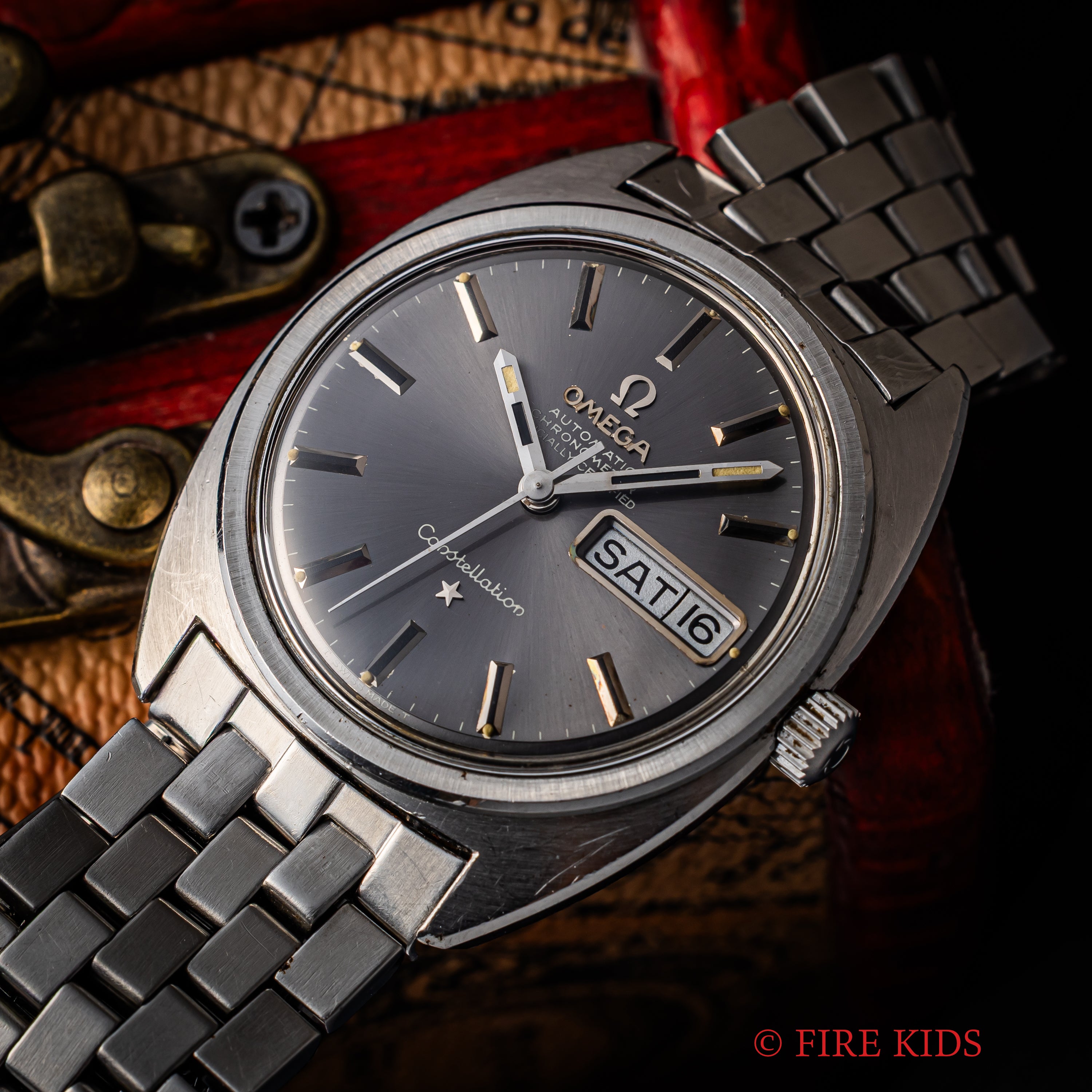 オメガ コンステレーション ジェンタ 1969年製 Ref.168.019 グレーダイヤル デイデイト