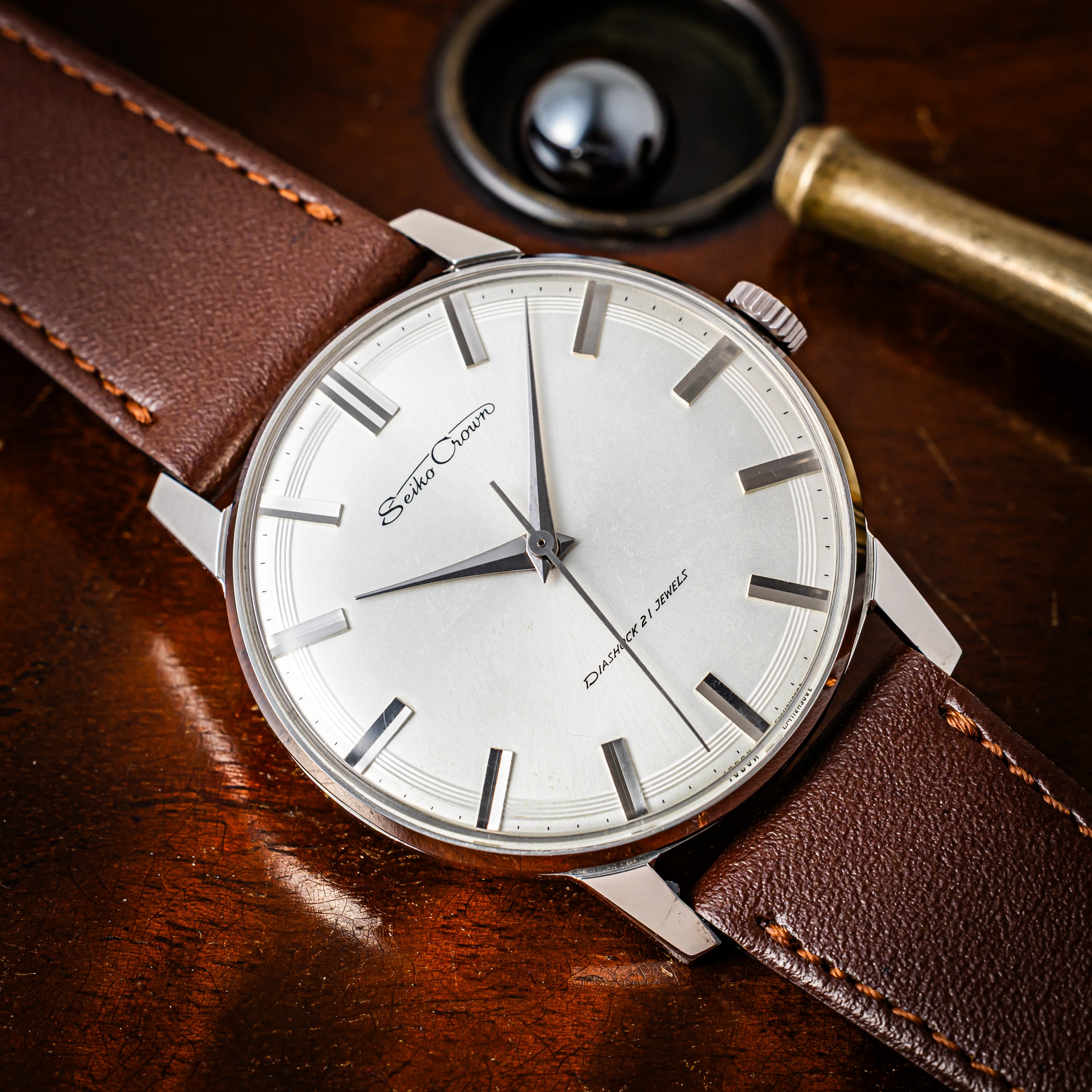 セイコー クラウン 21石 1963年製造 Ref.J15011 Cal.560 検定用金メッキ機械