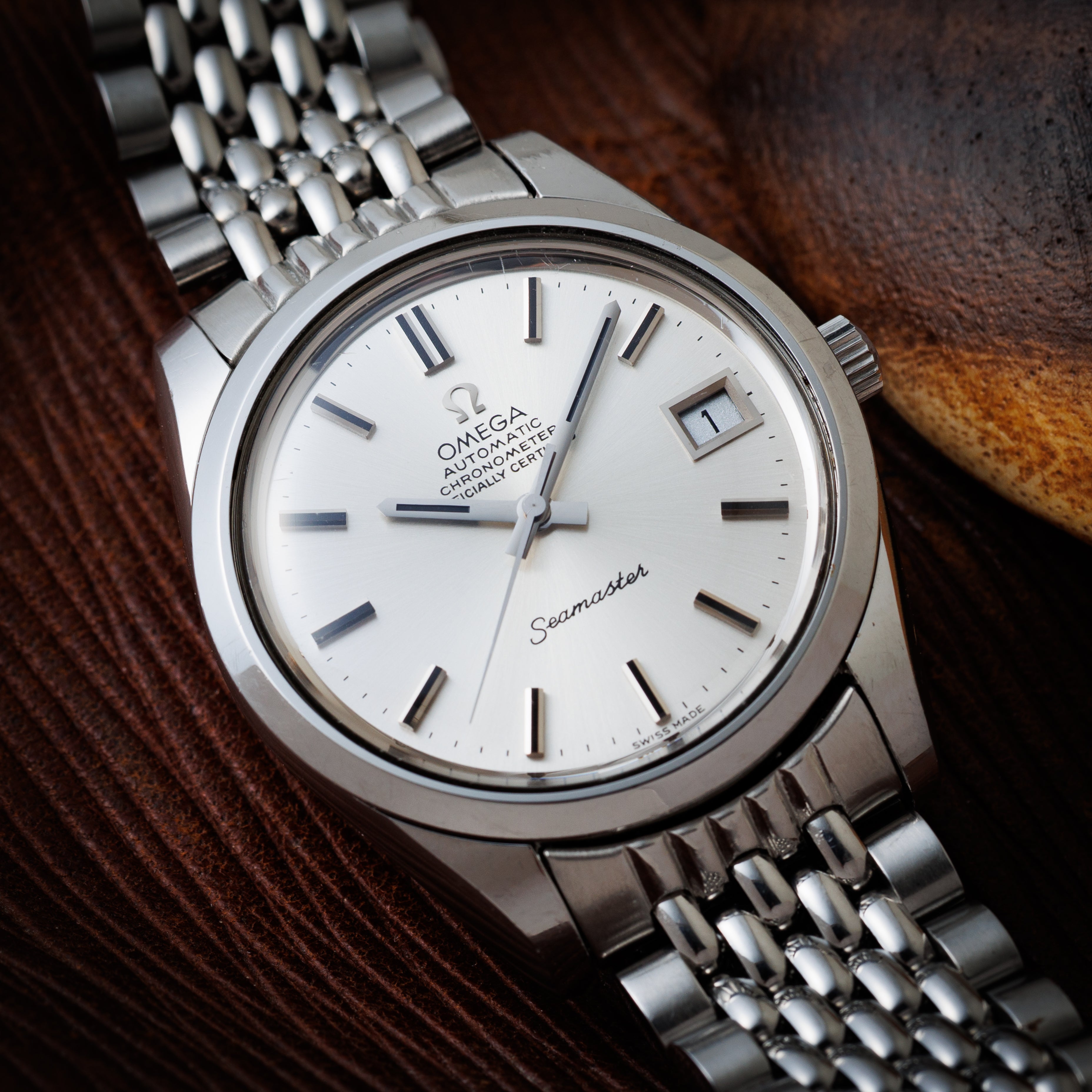 オメガ シーマスター クロノメーター 1973年製 Ref.168.0061 自動巻 純正ステンレスブレス