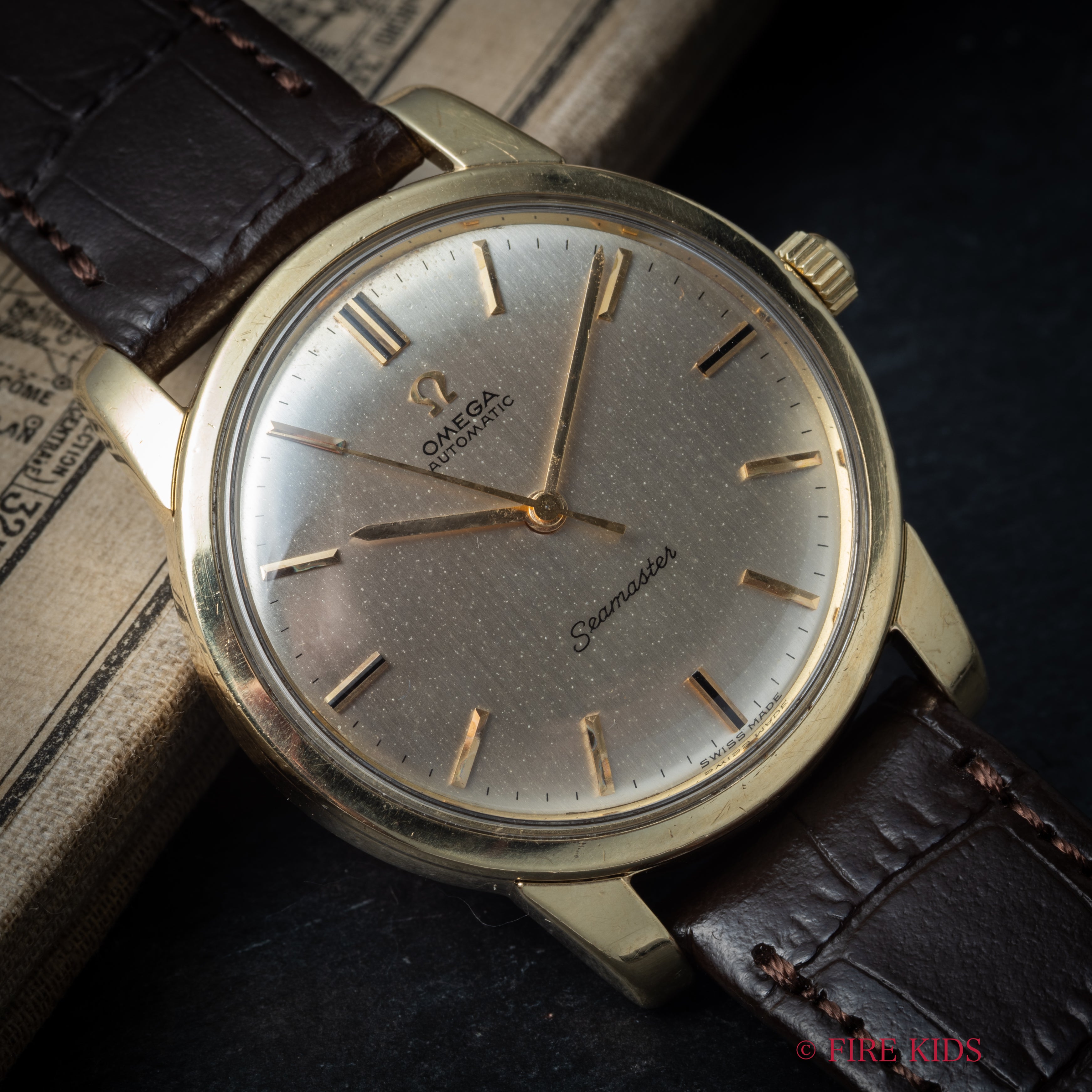 オメガ シーマスター CAPゴールド 1963年製 Ref.165.011-63 SC 純正尾錠付き