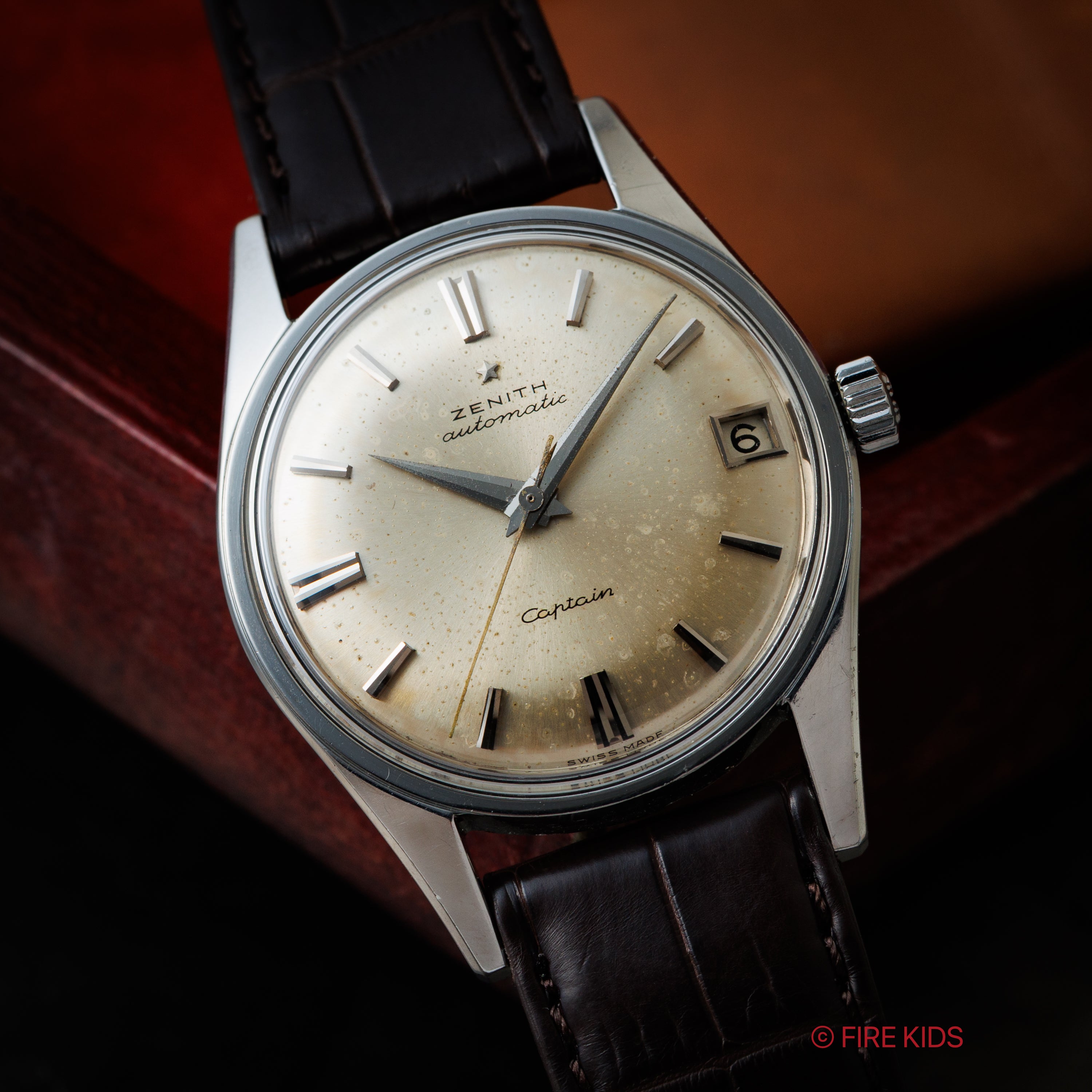 ゼニス キャプテン オートマチック 1960年代製 防水ケース 自動巻 Cal.2522PC