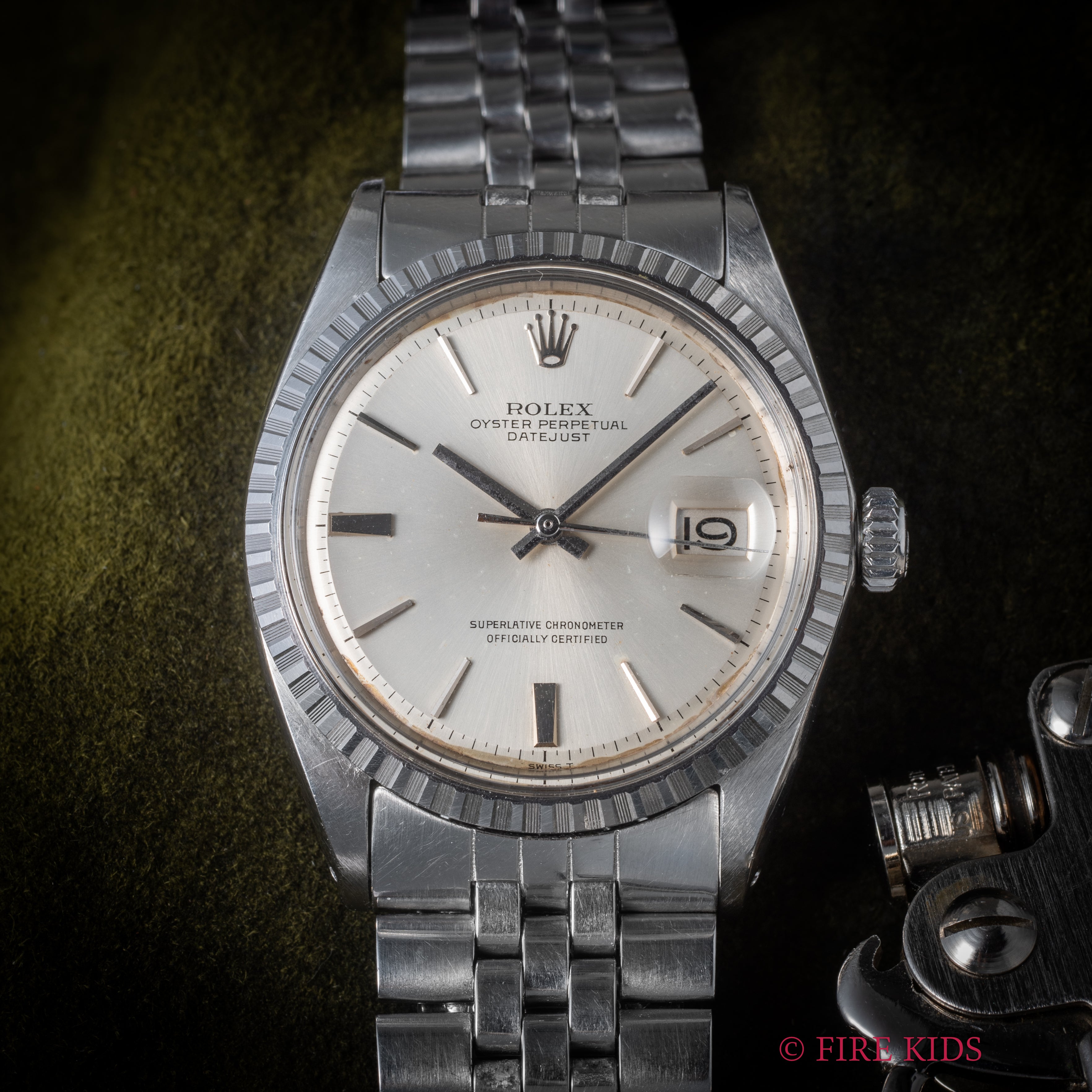 ロレックス デイトジャスト 自動巻き シルバーダイヤル 1971年製 Ref.1603 Cal.1570 ギャラ、クロノメーター書、タグ、箱