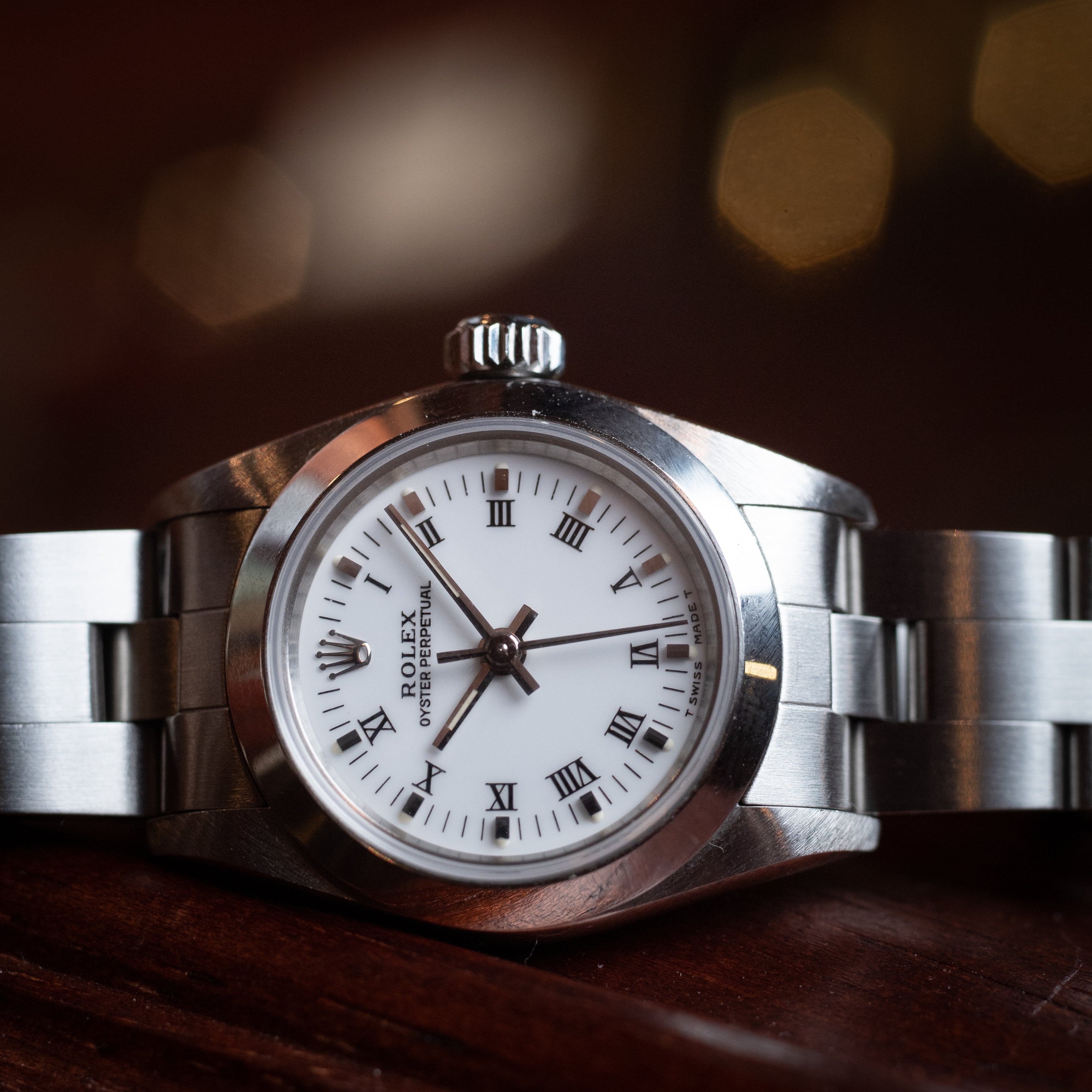 ロレックス  レディース オイスターパーペチュアル ホワイトローマン 1997年製 Ref.67180