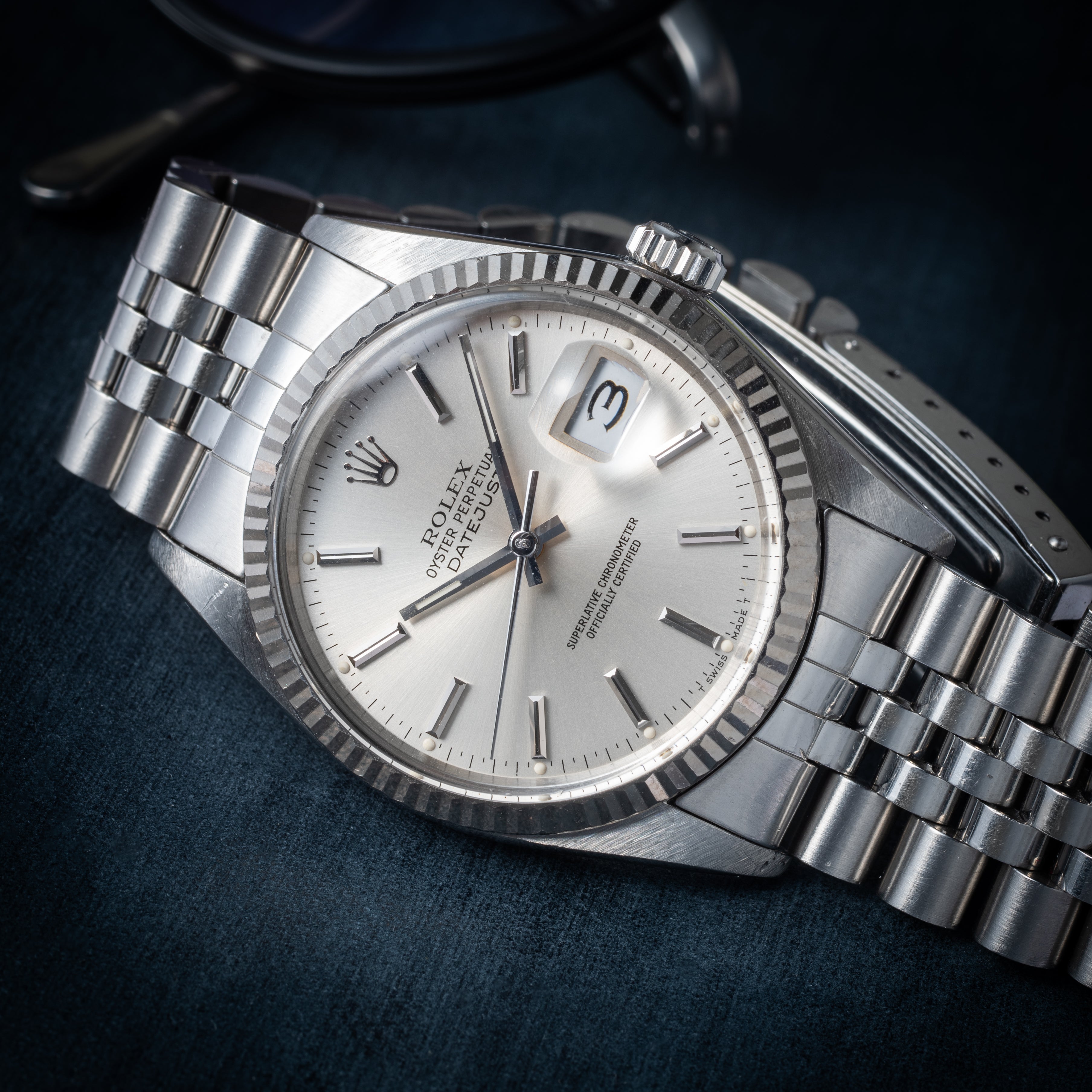 ロレックス デイトジャスト 1987年製 Ref.16014 シルバーダイヤル WGベゼル