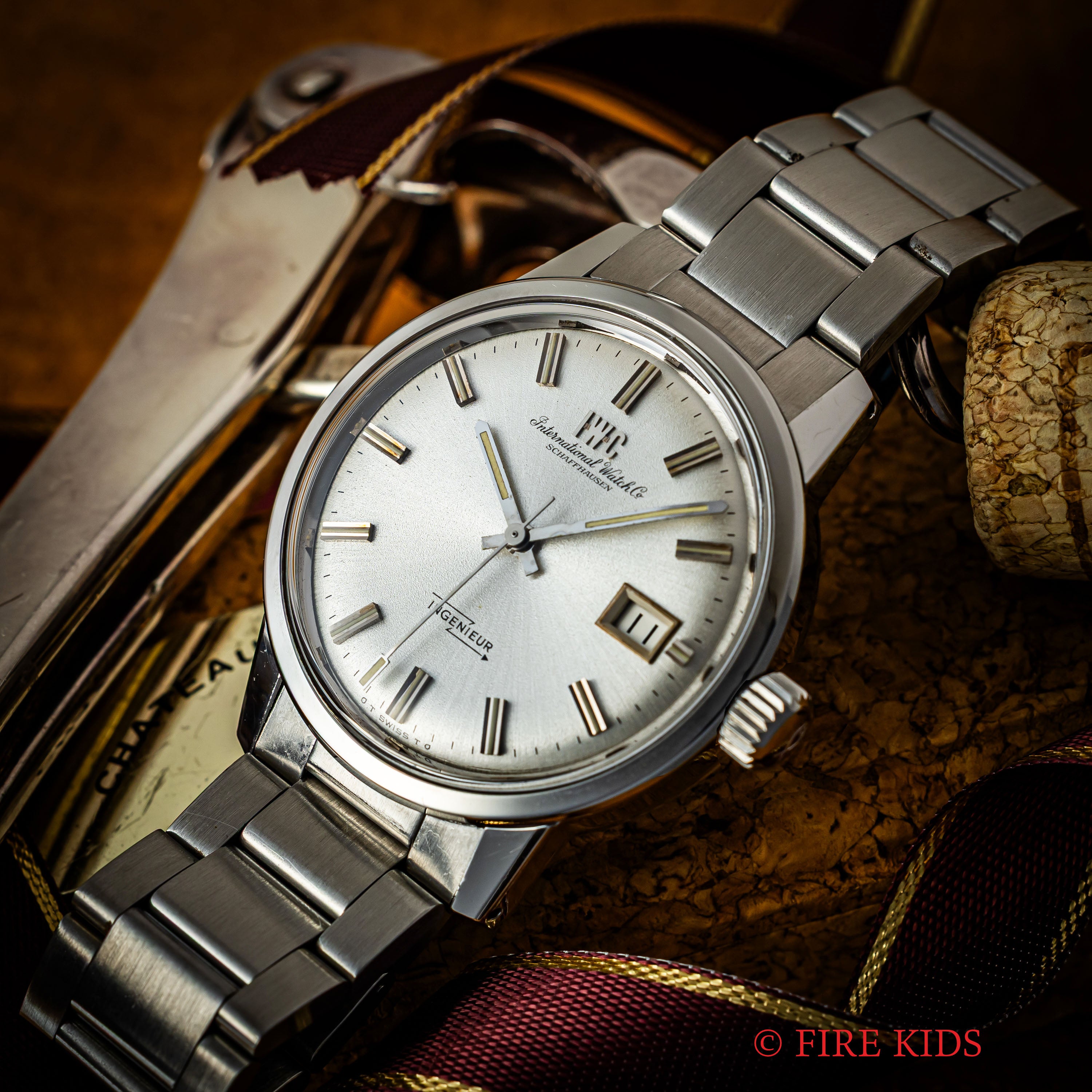 IWC	インヂュニア ジャンボ Ref.866A シグマダイヤル 1971年製 純正3連ブレス インヂュニア2ndモデル