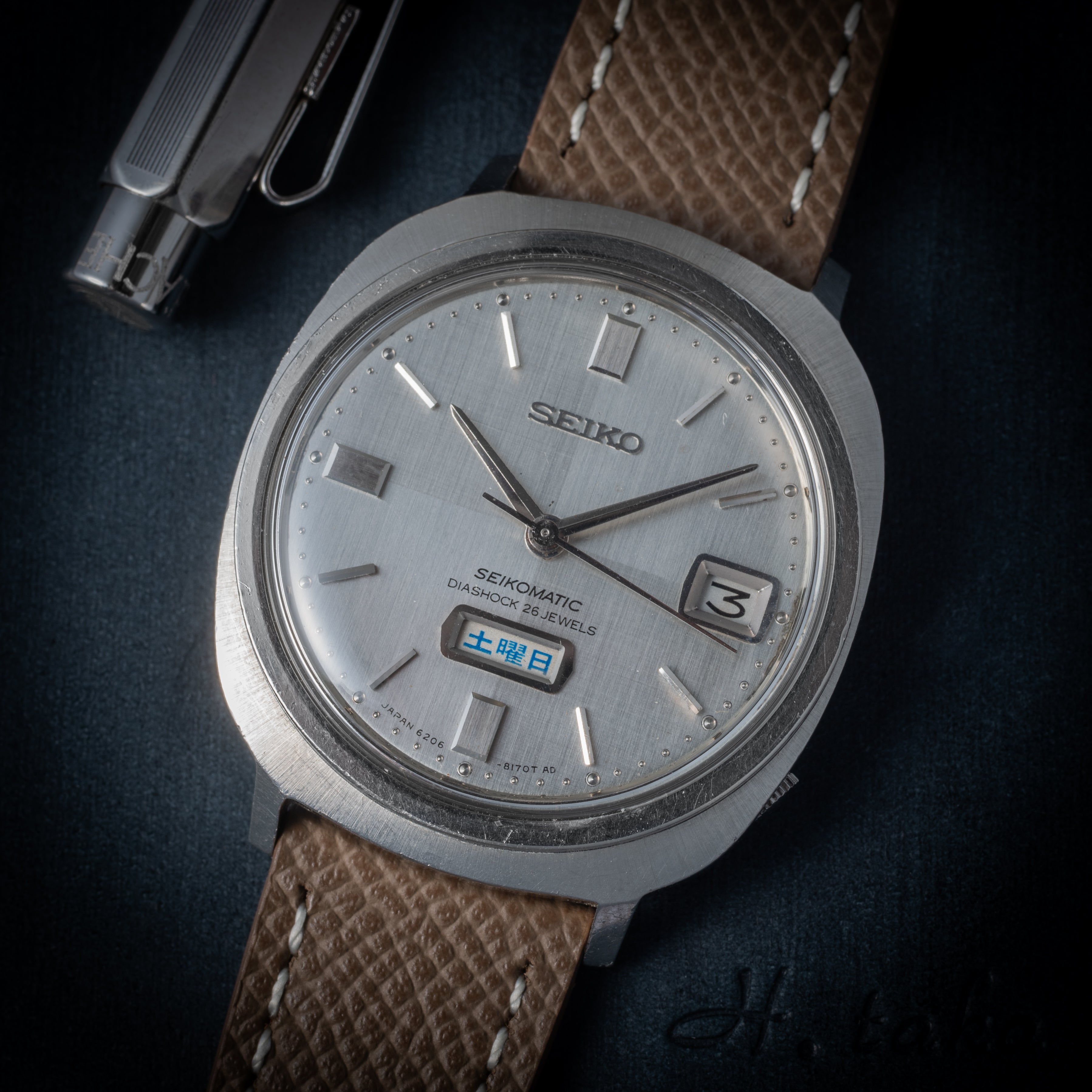 セイコーマチック 26石 デイデイト自動巻き 1966年製 イルカマーク Ref.6206-8150
