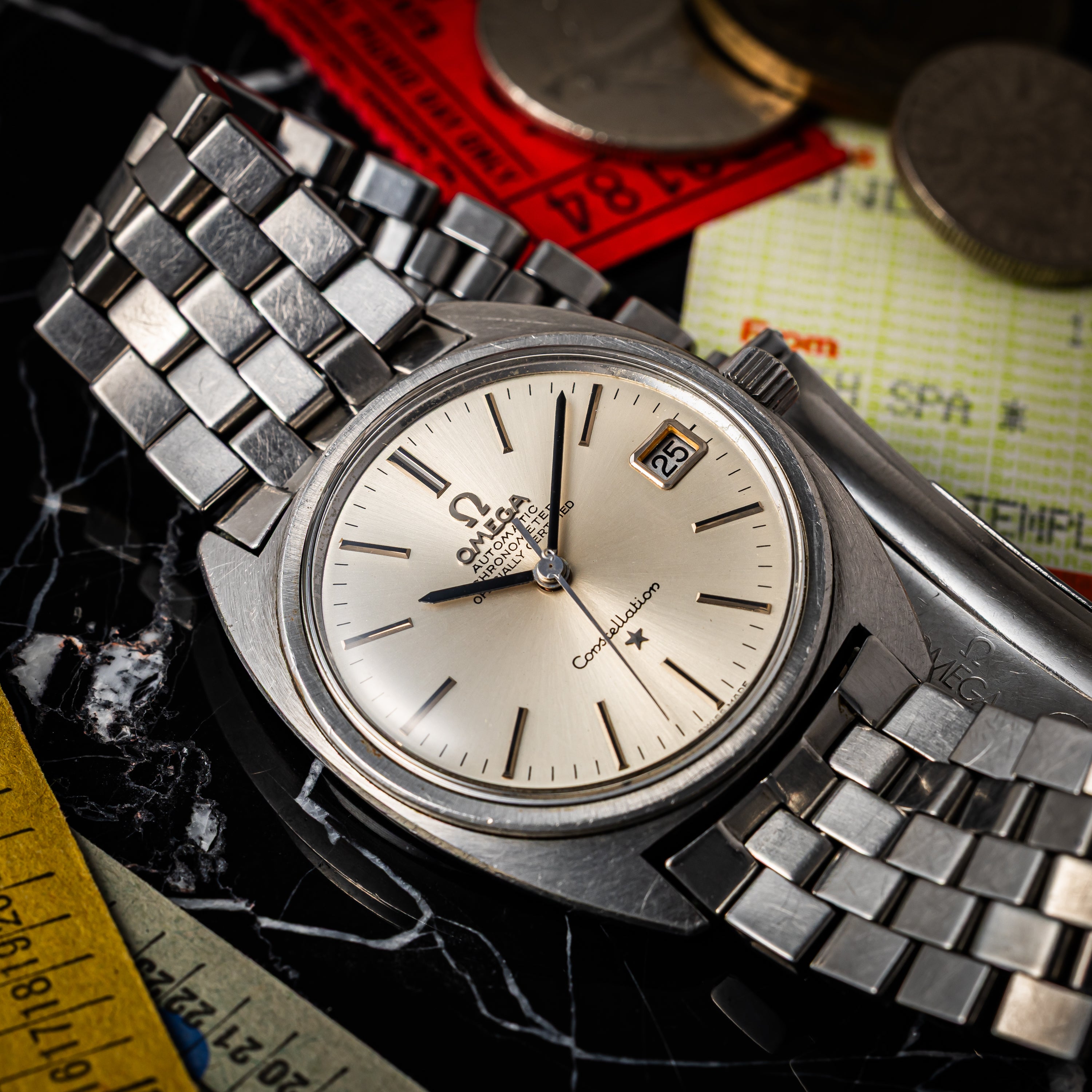 オメガ コンステレーション ジェンタデザイン前期型 1968年製 Ref.168.017 SP 純正ブレス付き