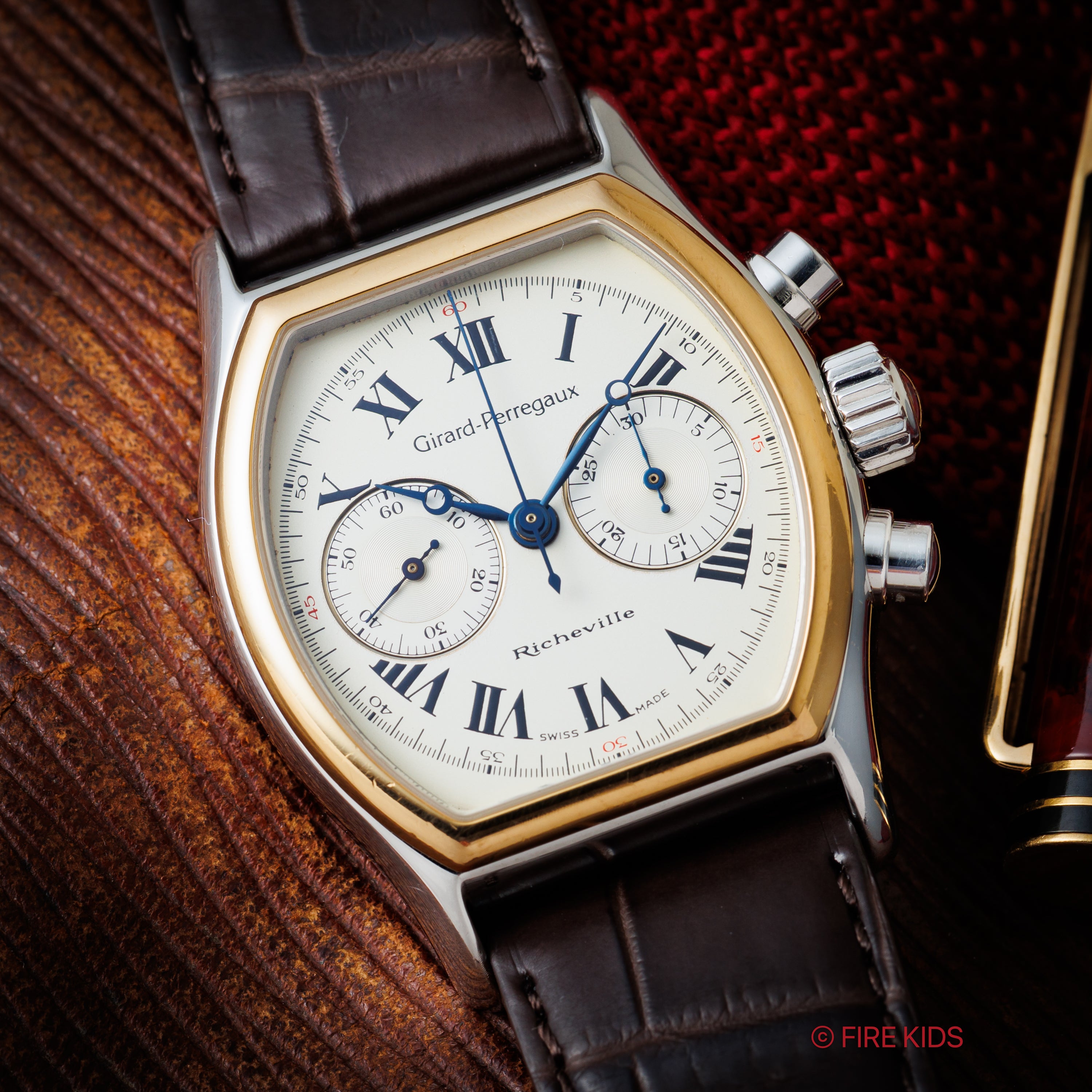 ジラールペルゴ リシュビル 1990年代製 手巻き コンビ Ref.2710 Cal.1872