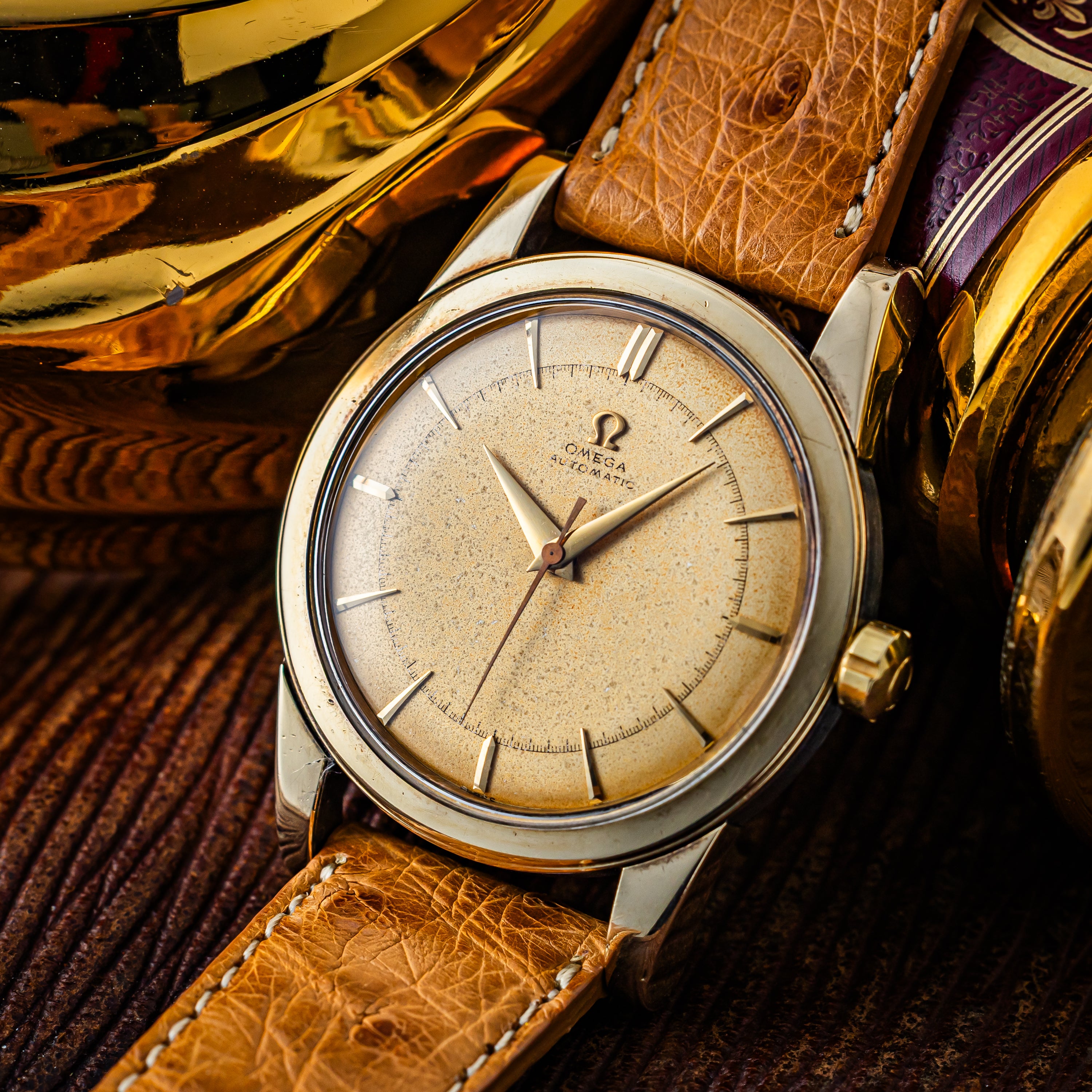 オメガ シーマスター バンパーオートマチック 1950年製 トップゴールド ダイヤル Ref.2577-8 Cal.351