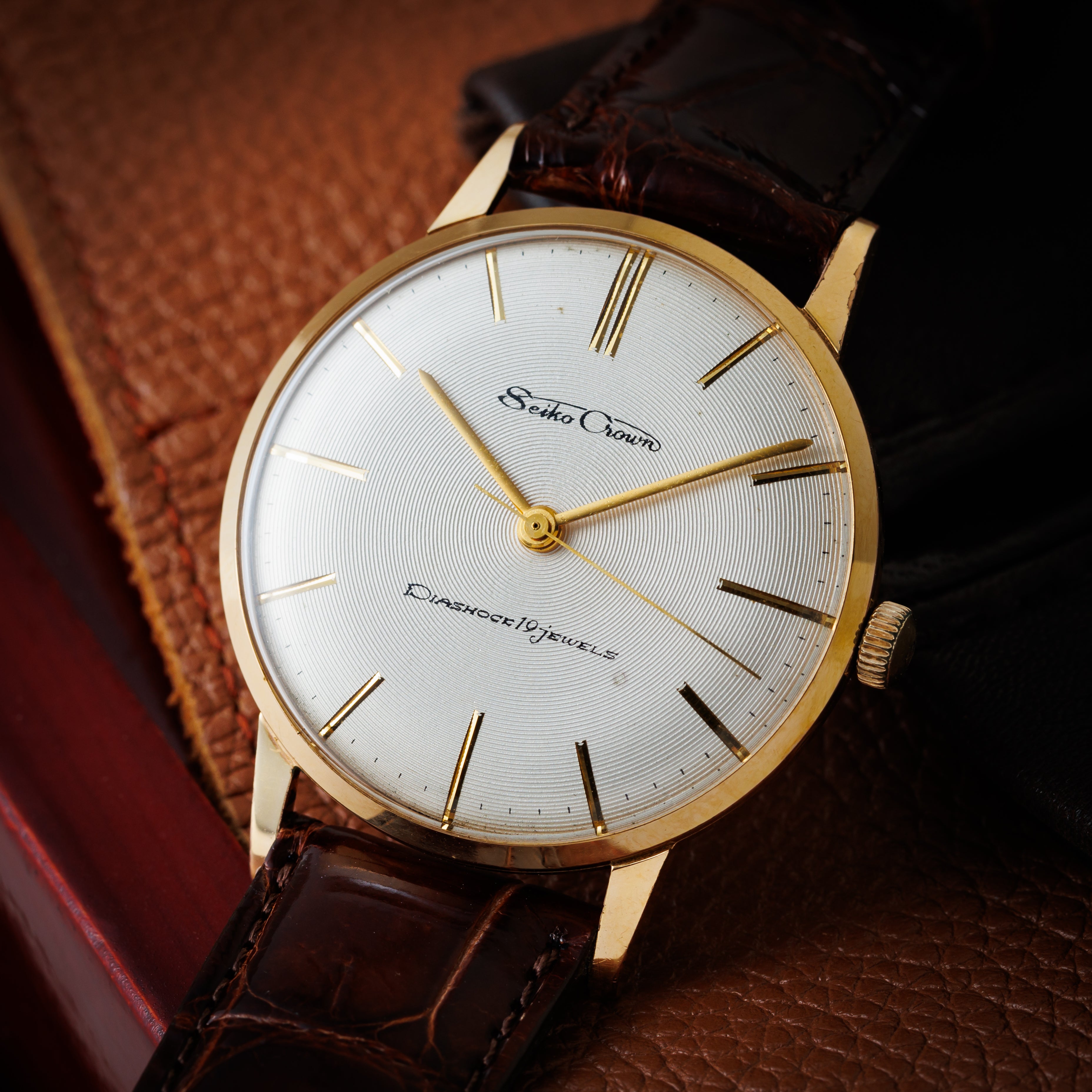 セイコー クラウン 手巻き 1960年製 Ref.15002 EGP レコード文字盤