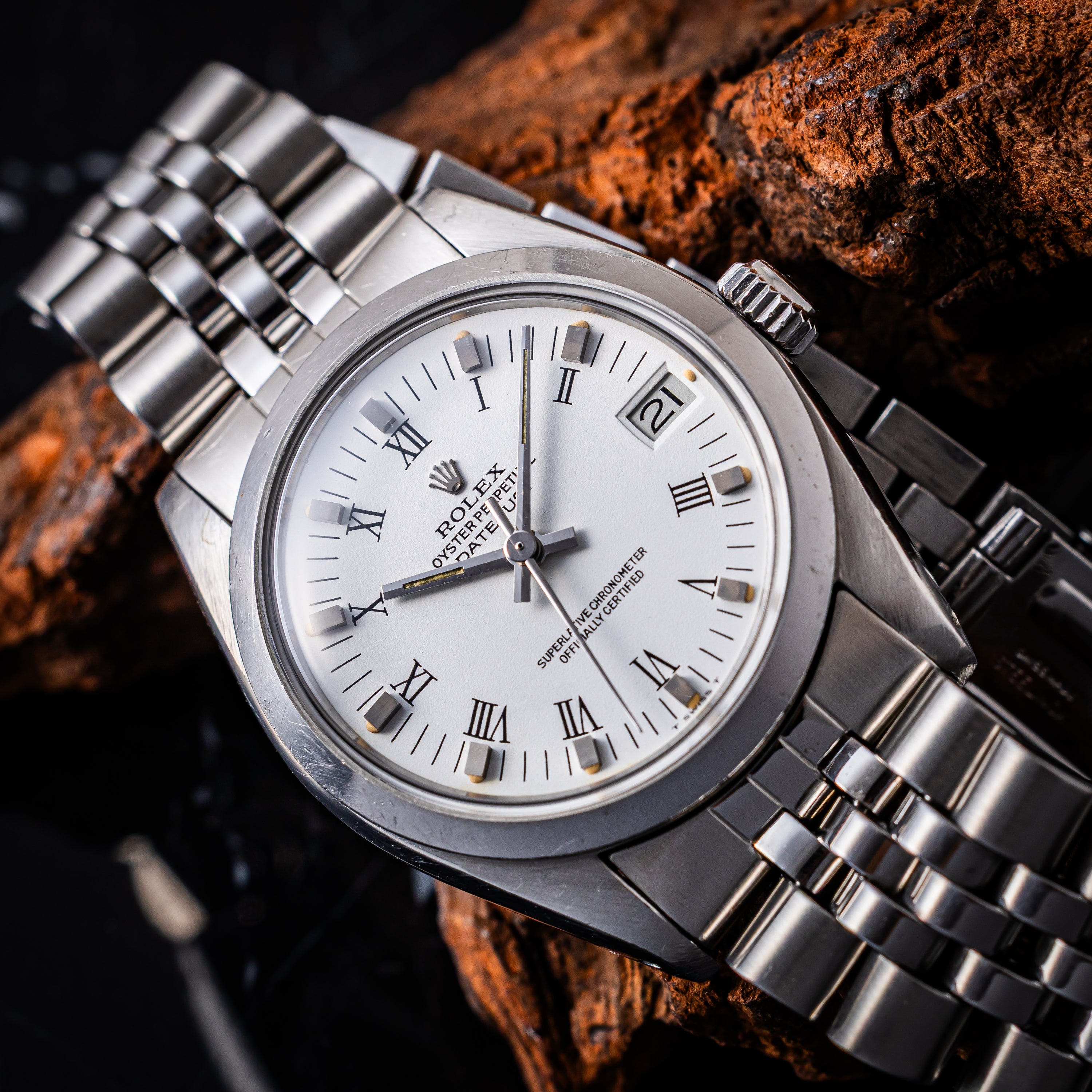 ロレックス デイトジャストボーイズ スムースベゼル ホワイトローマン 自動巻き 1978年製 Ref.6824 Cal.2030