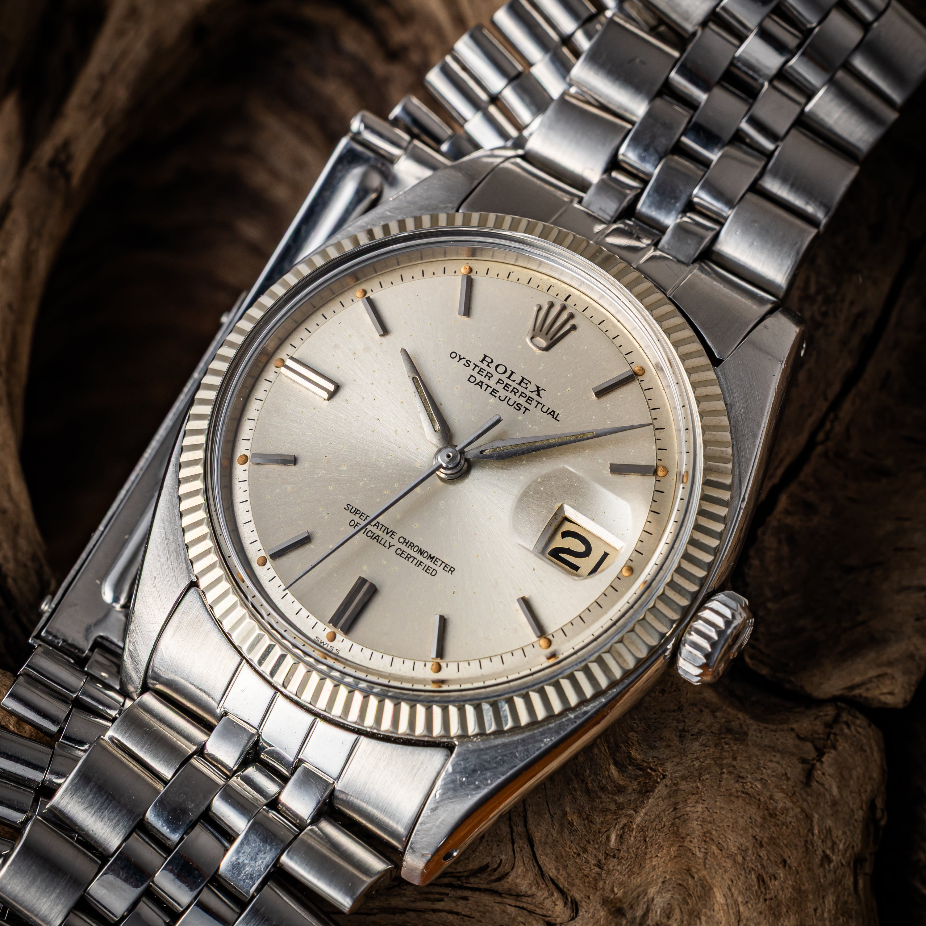 ロレックス デイトジャスト アルファハンド 自動巻き 1960年製 Ref.1601 Cal.1560