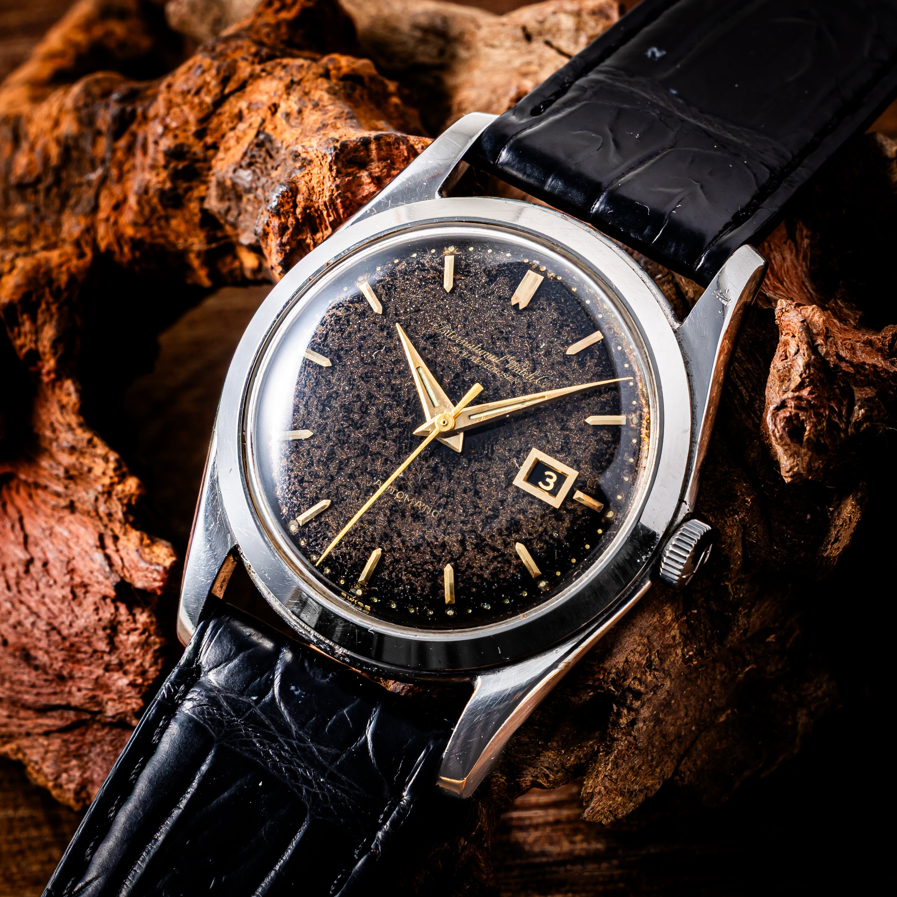 IWC	ギルトダイヤル ブラウンチェンジ 寄り目 1963年製 ペラトン式自動巻き Cal. 8531