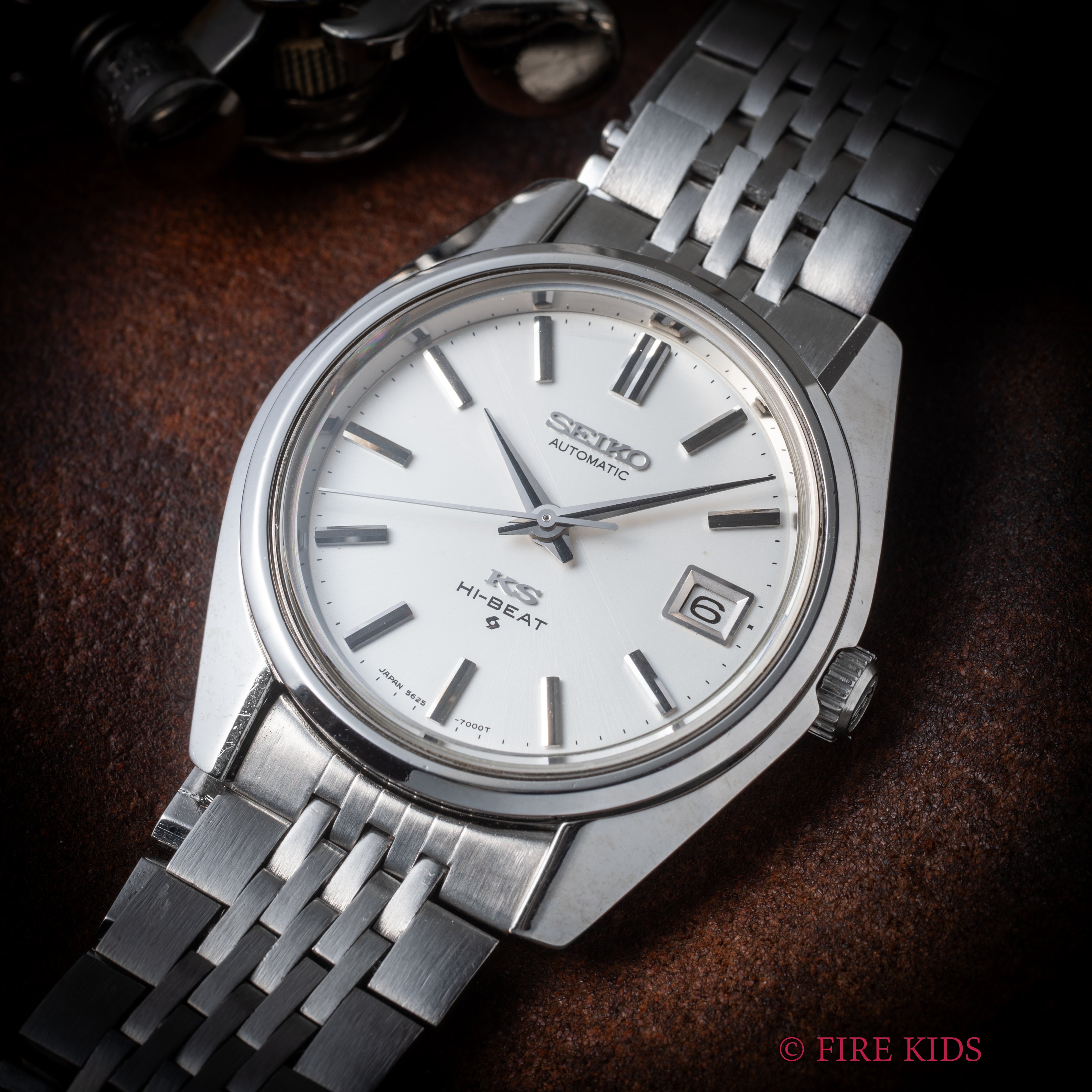 キングセイコー ハイビート自動巻き 1970年製 Ref.5625-7000 56KS 純正ブレス付き