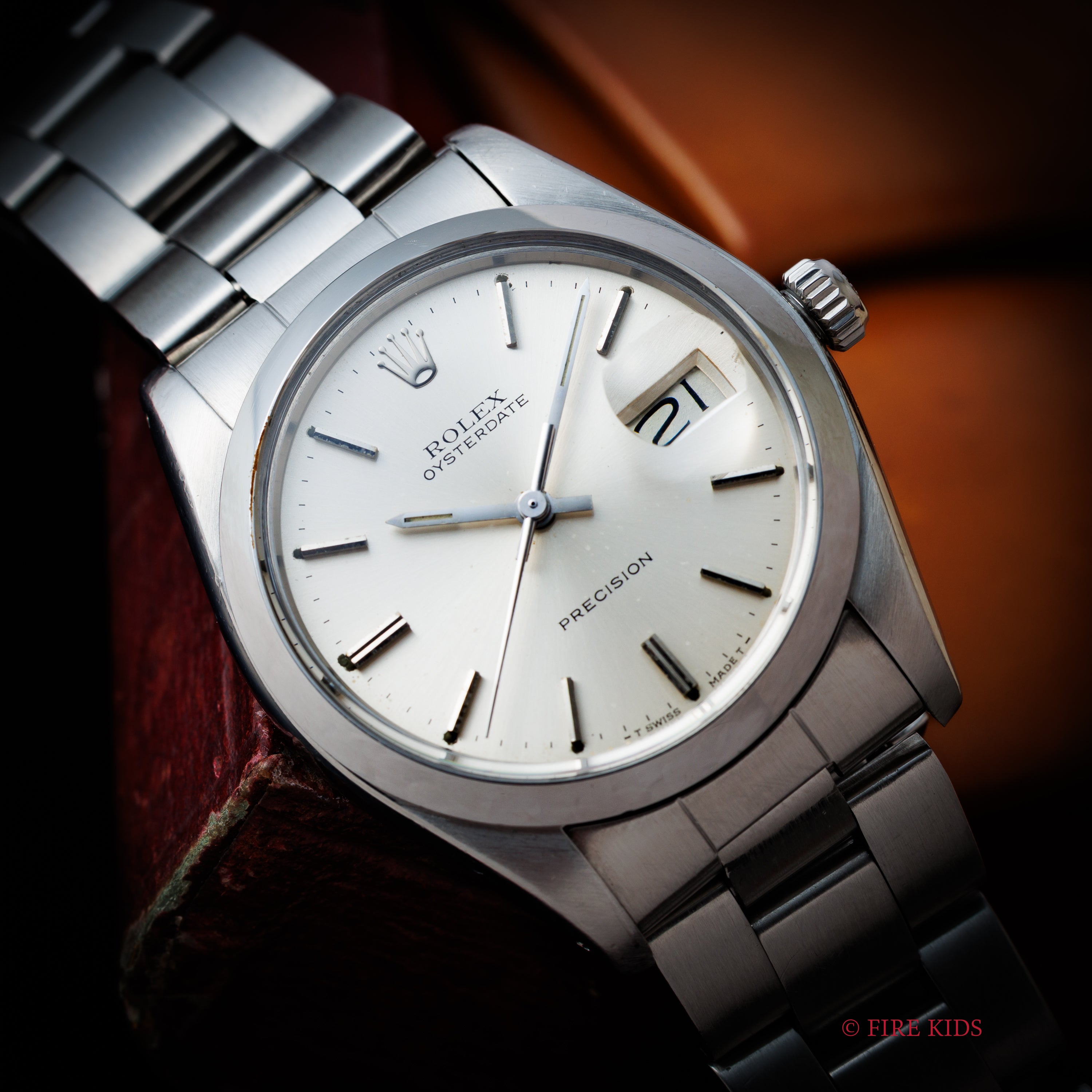 ロレックス オイスターデイト 1981年製 Ref.6694 シルバーダイヤル ブレス付き 手巻き