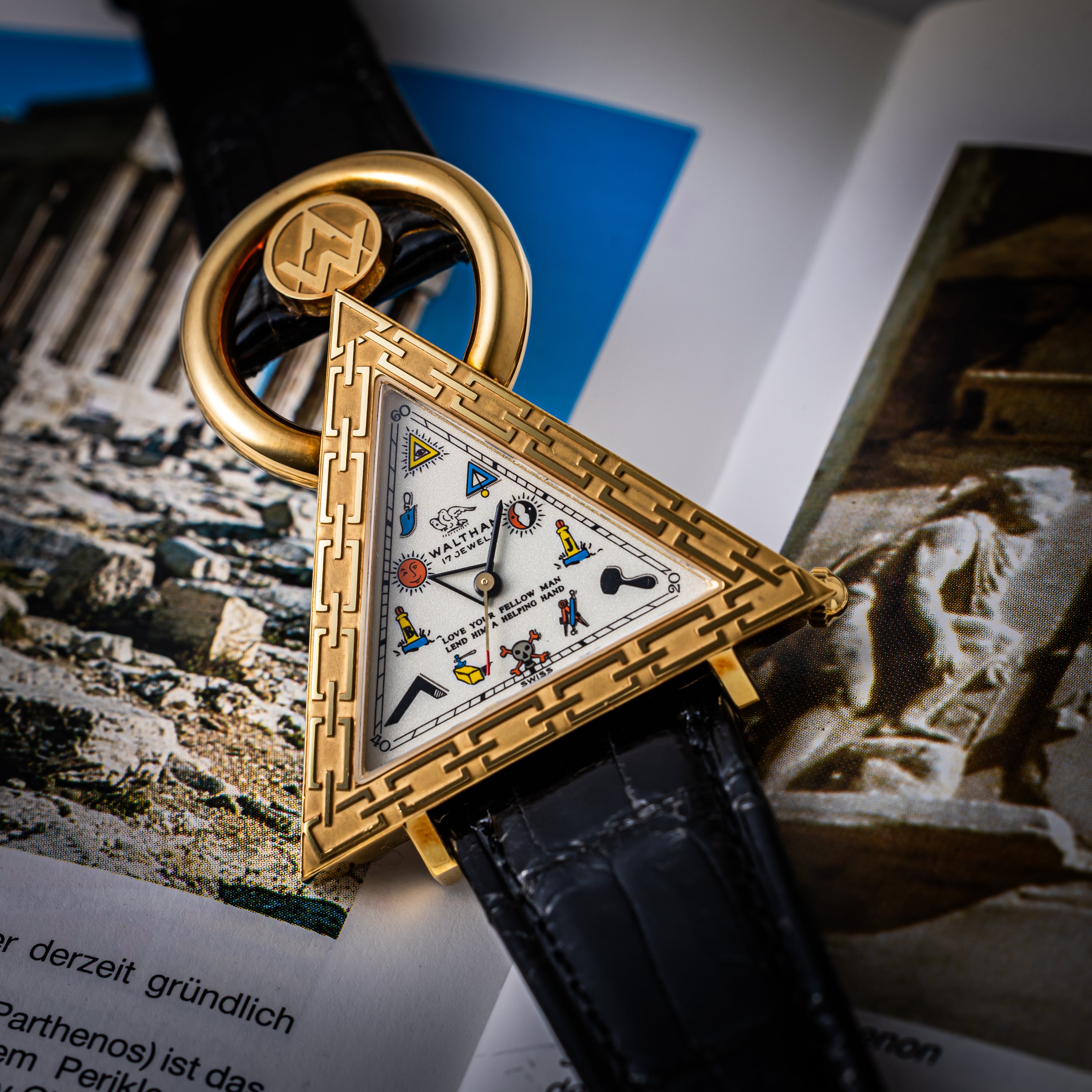 ウォルサム フリーメイソン 手巻き 18金無垢 150周年 150本限定 1999年製 Ref.96380.74