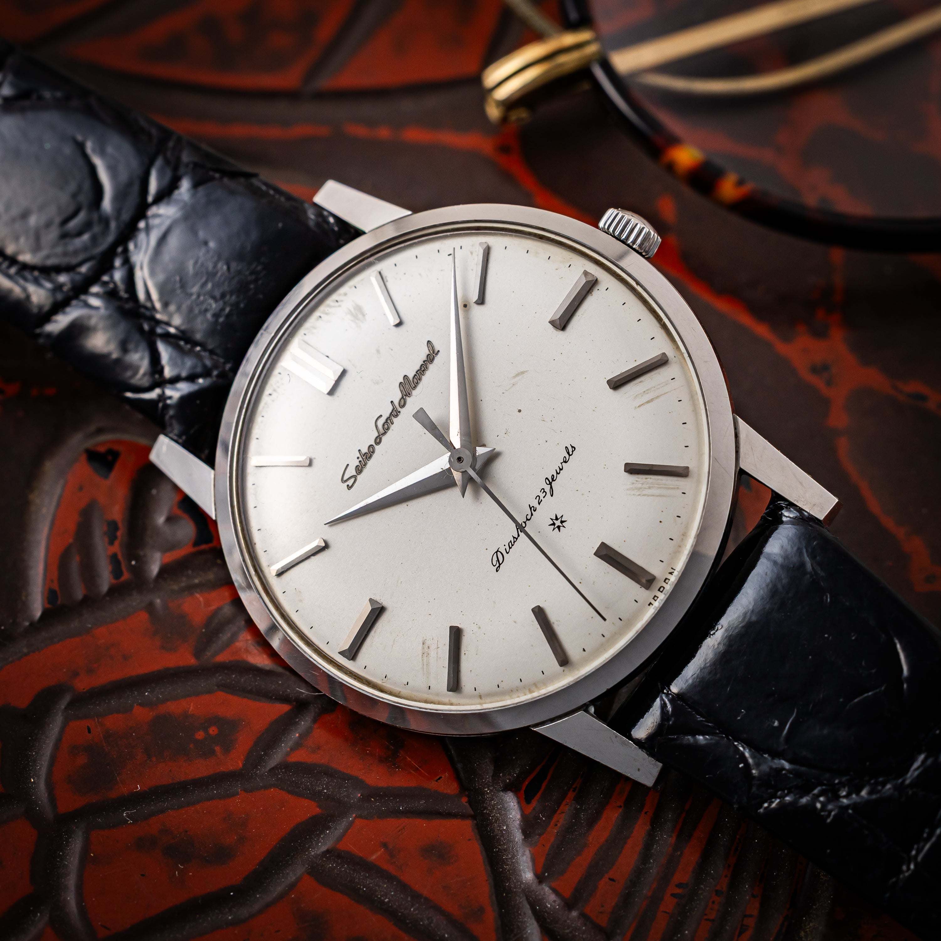 セイコー ロードマーベル SDダイヤル 彫文字ロゴ 手巻き 1960年製 Ref.J14038 LM Cal.5955