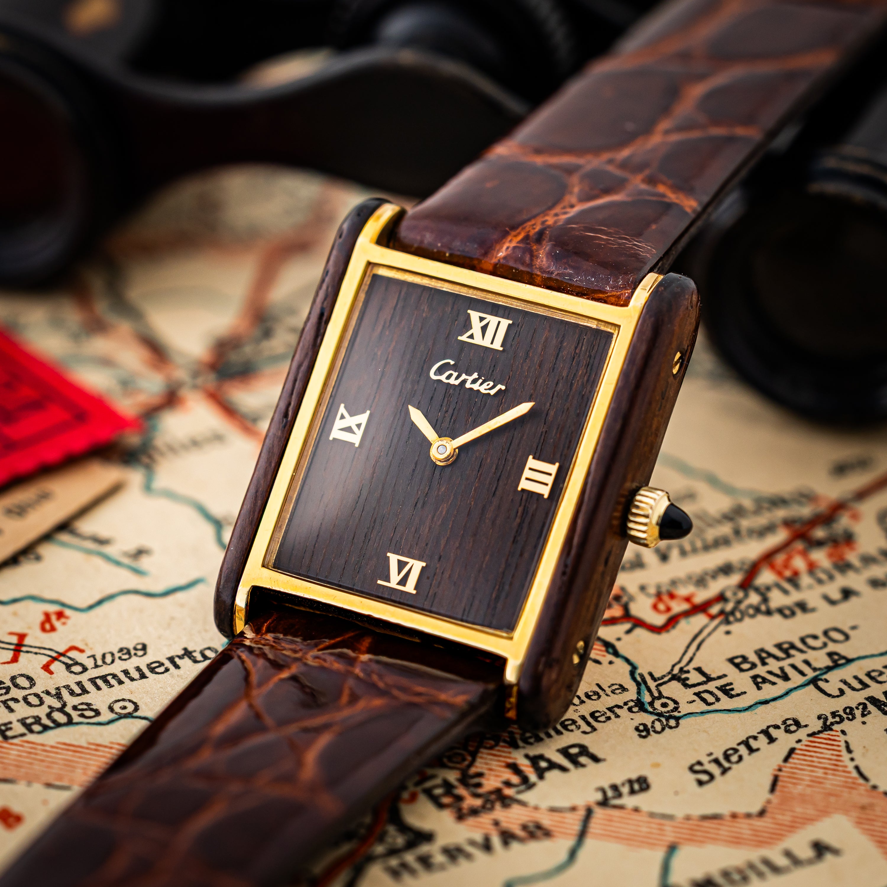 カルティエ オーガニック タンク ウッド ブティック限定 Ref.20611 1975年～1976年製 修理明細付き