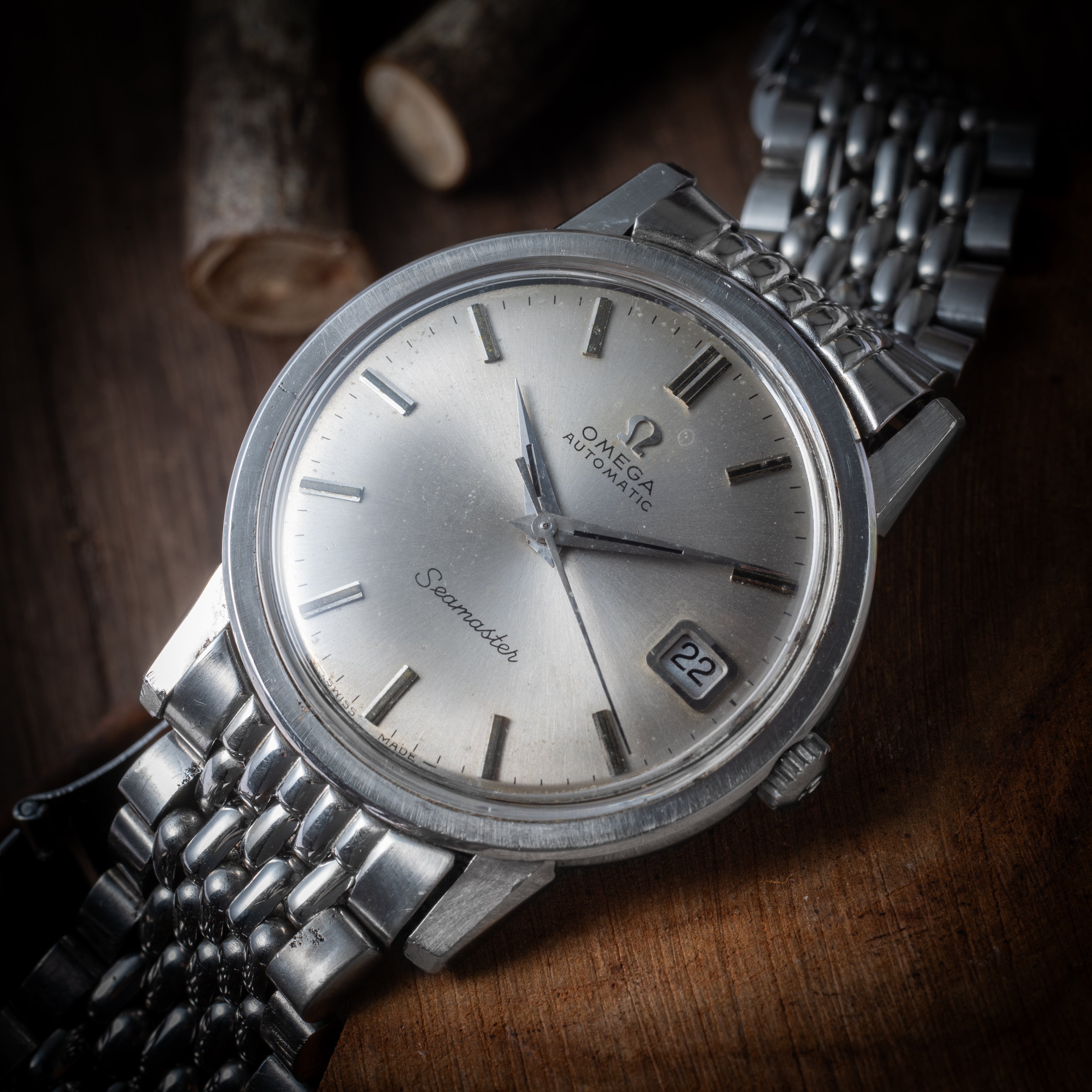 オメガ シーマスター 1969年製 自動巻 Cal. 565 Ref.166.003 純正ライスブレス付き