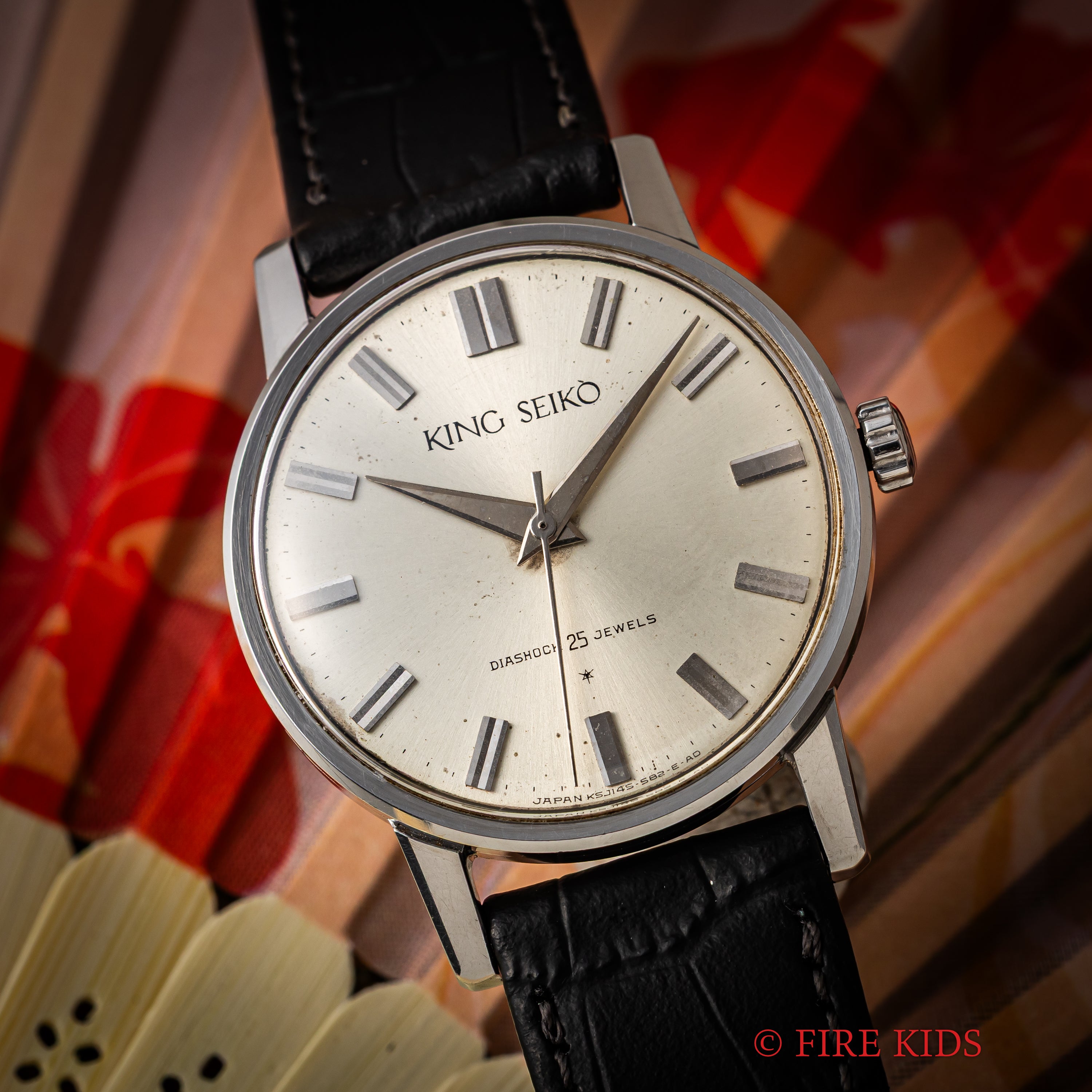 キングセイコーファーストモデル ADダイヤル 1962年製 ステンレスケース 手巻 Ref.J14012E KS