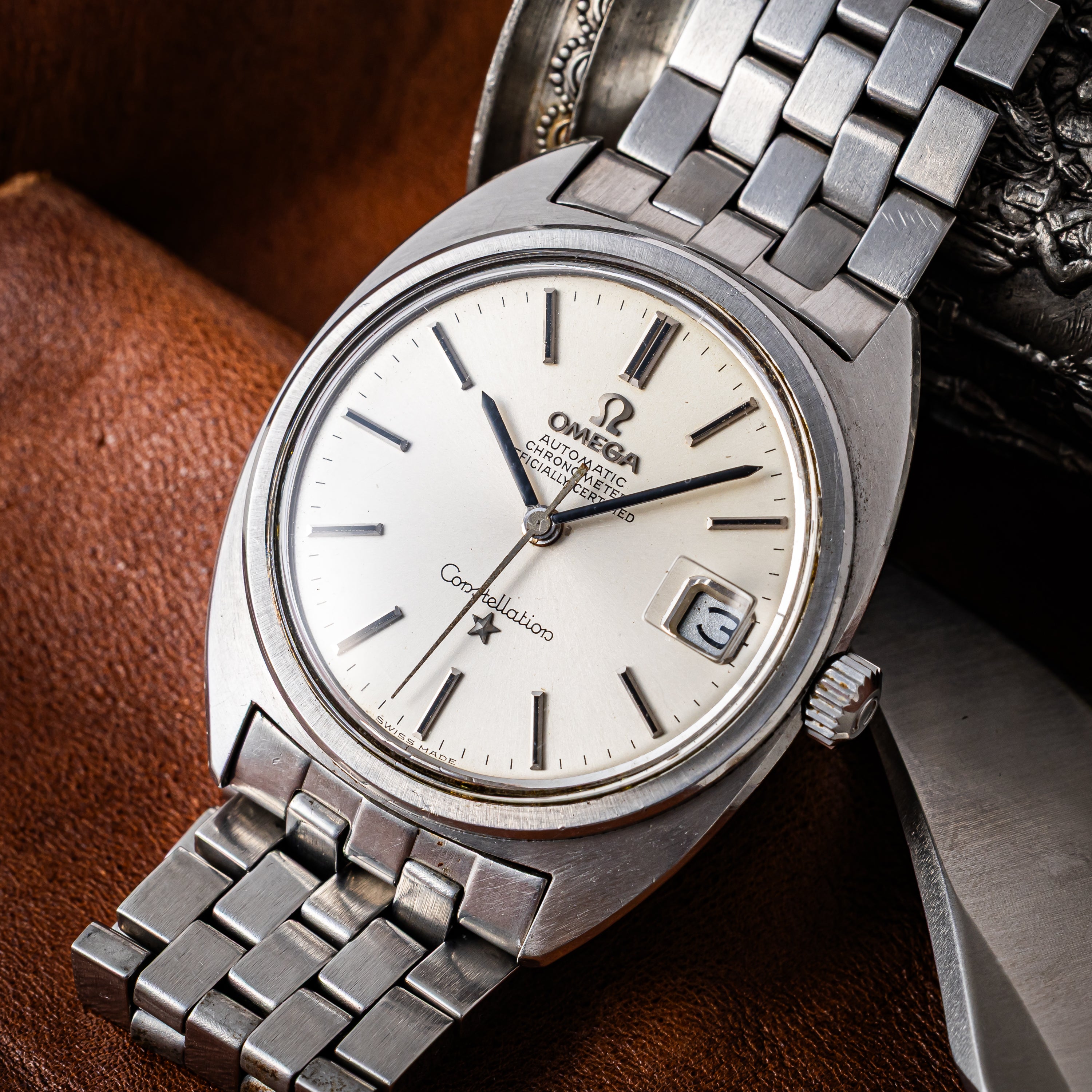 オメガ コンステレーション ジェンタデザイン前期型 1968年製 Ref.168.017 純正ブレス付き