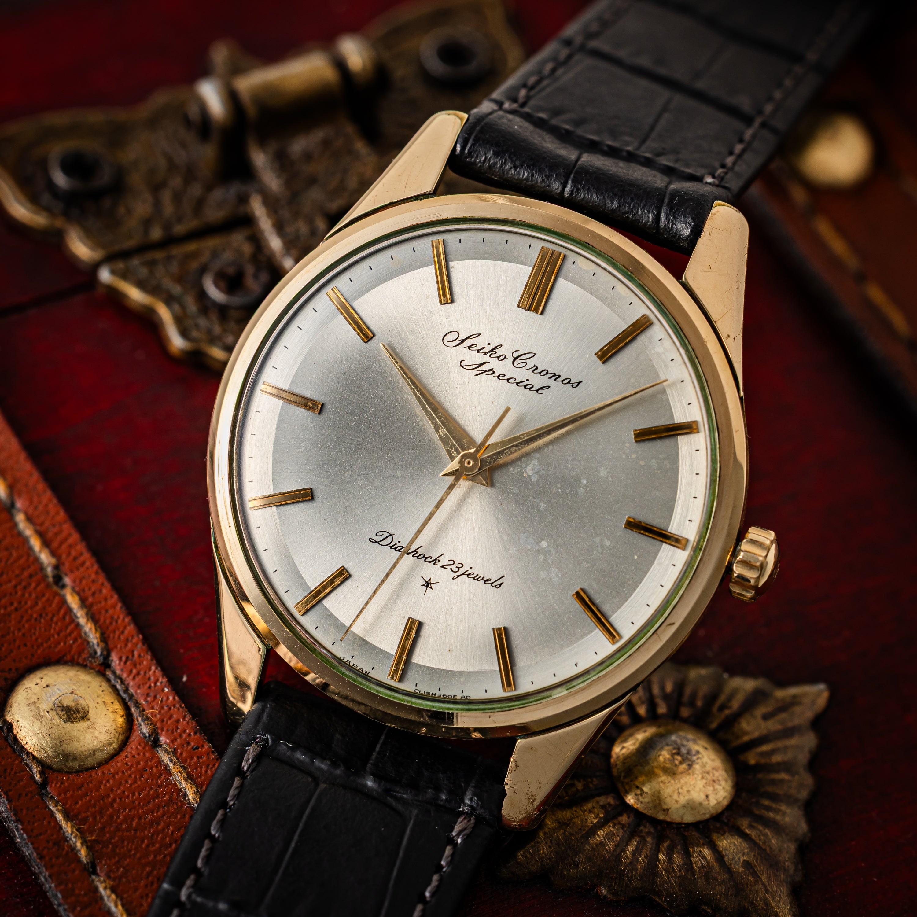 セイコー クロノス スペシャル 1963年製 手巻き 金張り Ref.15039 Cal.810