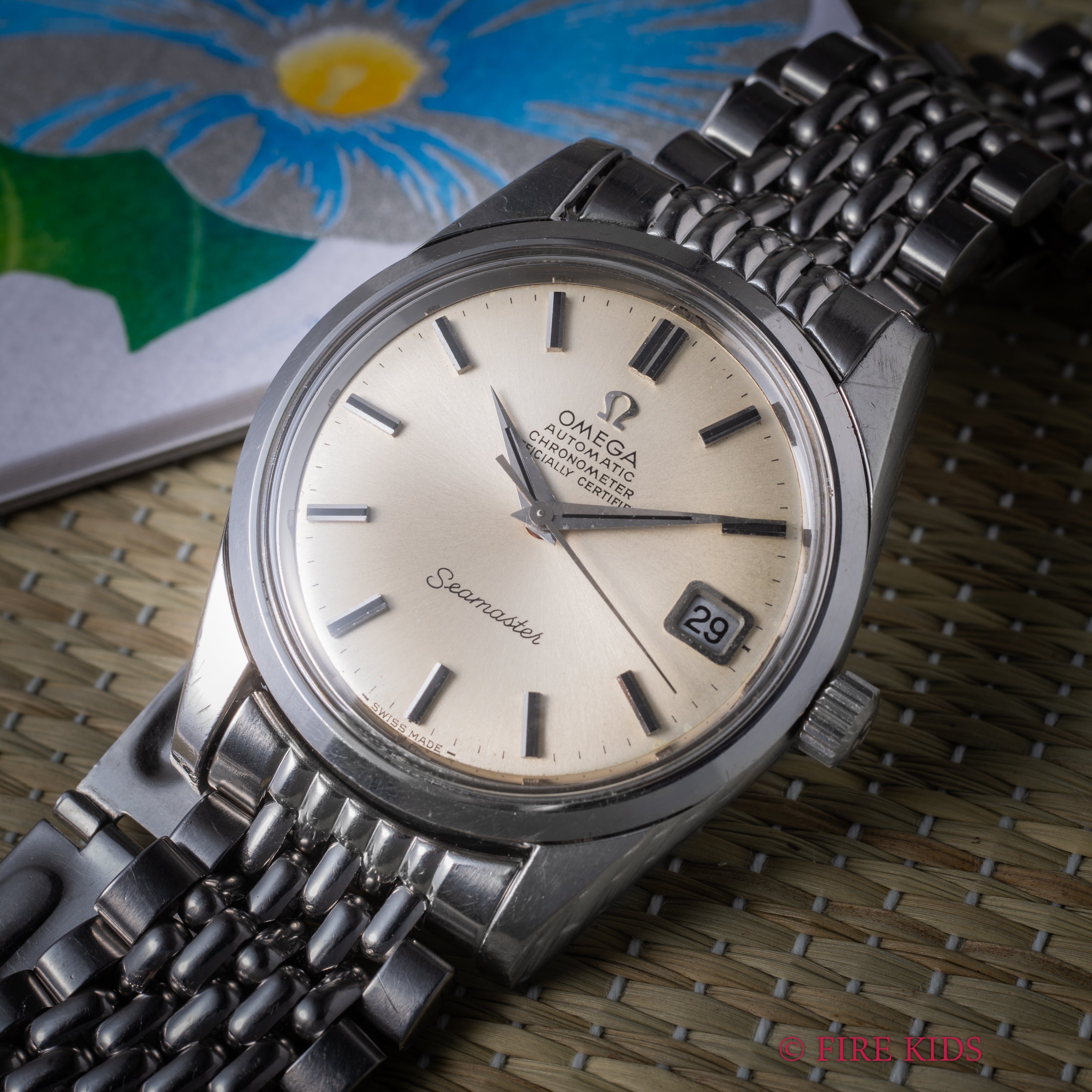 オメガ シーマスター クロノメーター 1969年製 Ref.166.010 純正ライスブレス付き