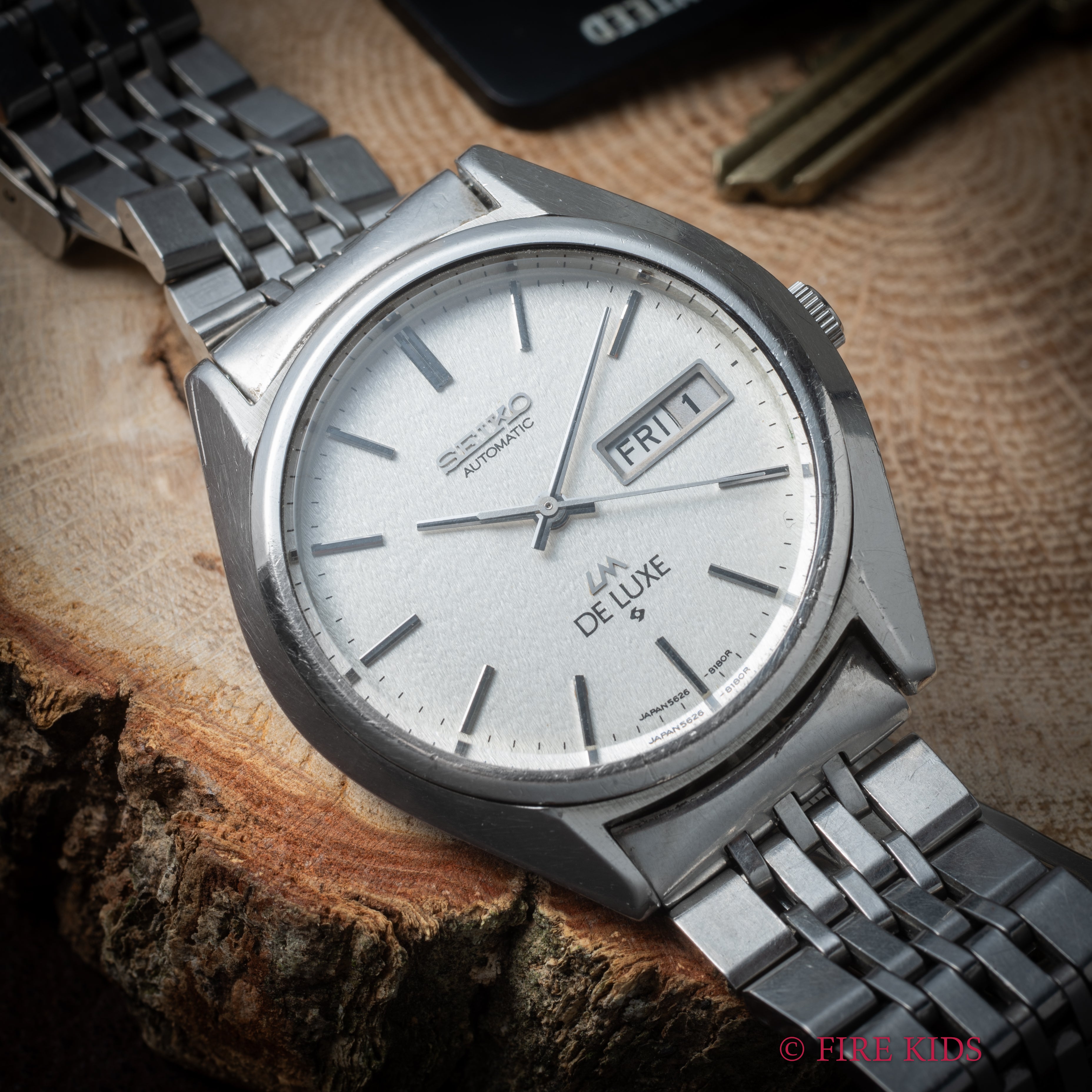 セイコー LM デラックス 自動巻き 1976年製 Ref.5626-8140 純正ブレス付き