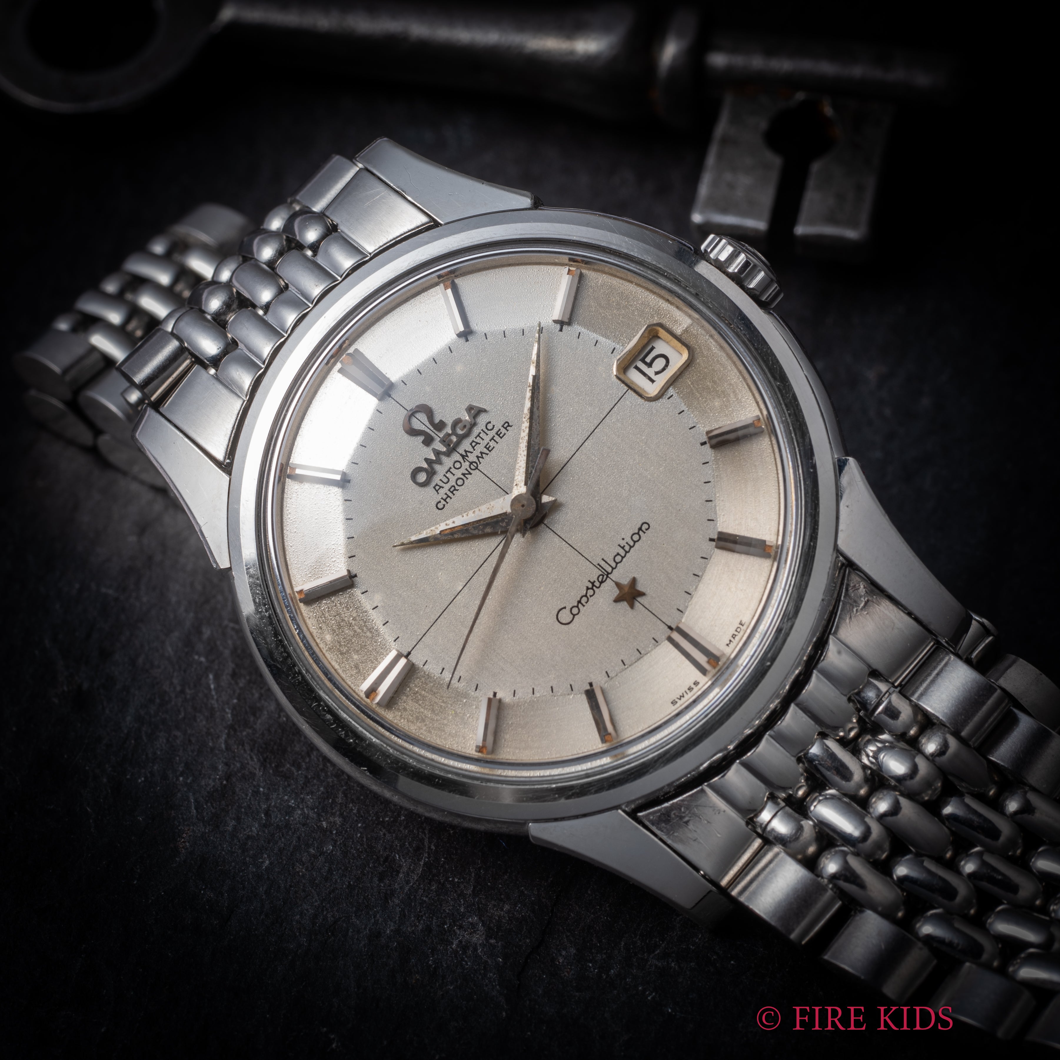 オメガ コンステレーション 12角 1959年製 Ref.14393 8SC シルバーダイヤル 純正ブレス