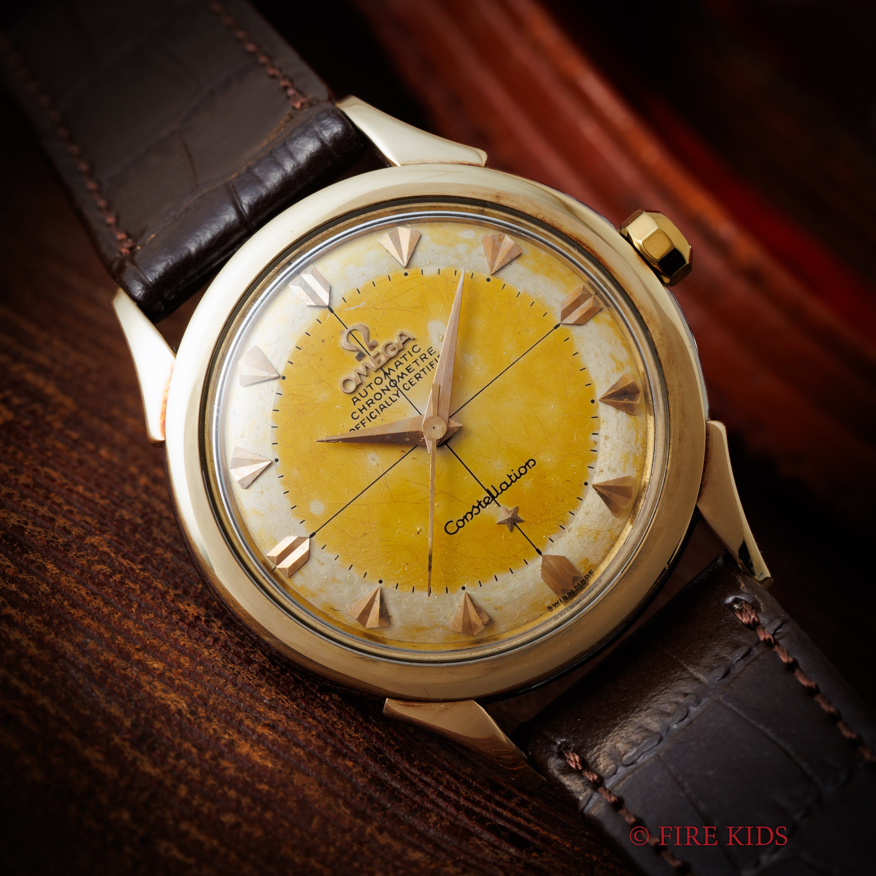 オメガ コンステレーション トップゴールドケース 1955年製 Ref.2852-4SC ハートインデックス